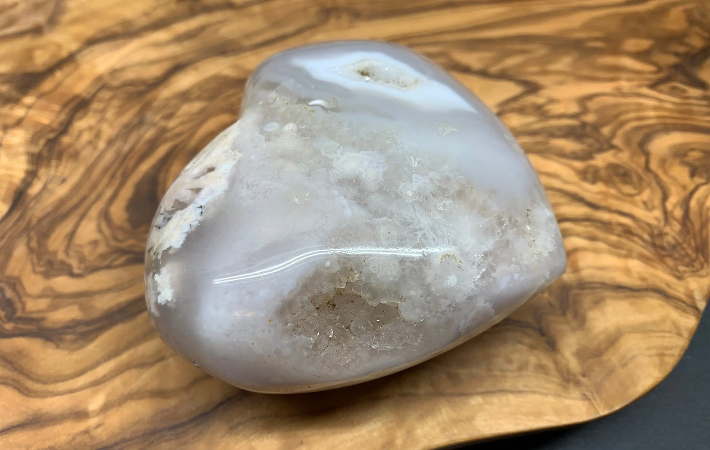 Flower Agate Cherry Blossim Heart , Supply for Crystal Grid, Home Decor or Crafts HRT 0314 Shop Wholesale Crystals