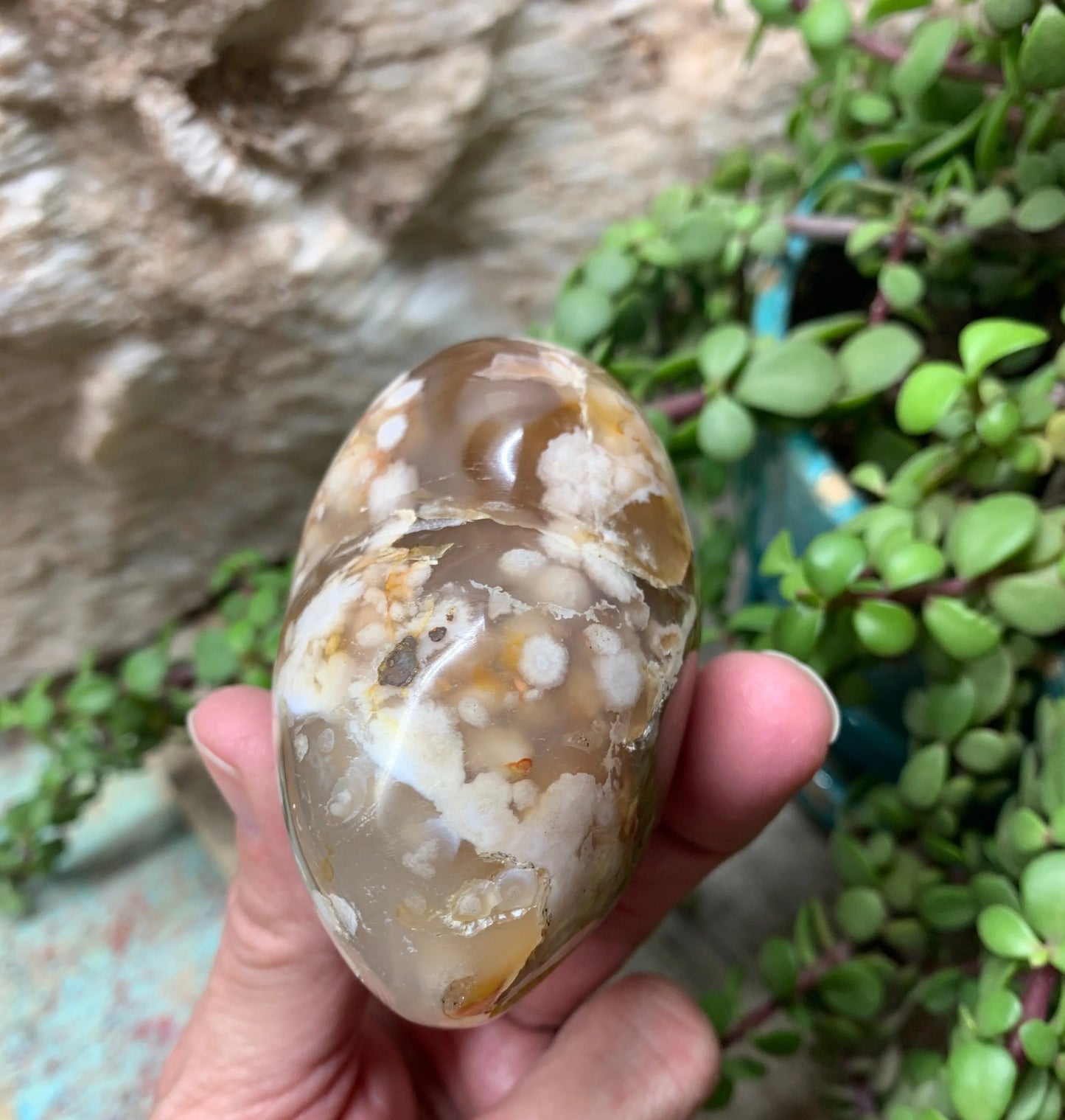 Flower Agate Cherry Blossim Heart , Supply for Crystal Grid, Home Decor or Crafts HRT 0308 Shop Wholesale Crystals