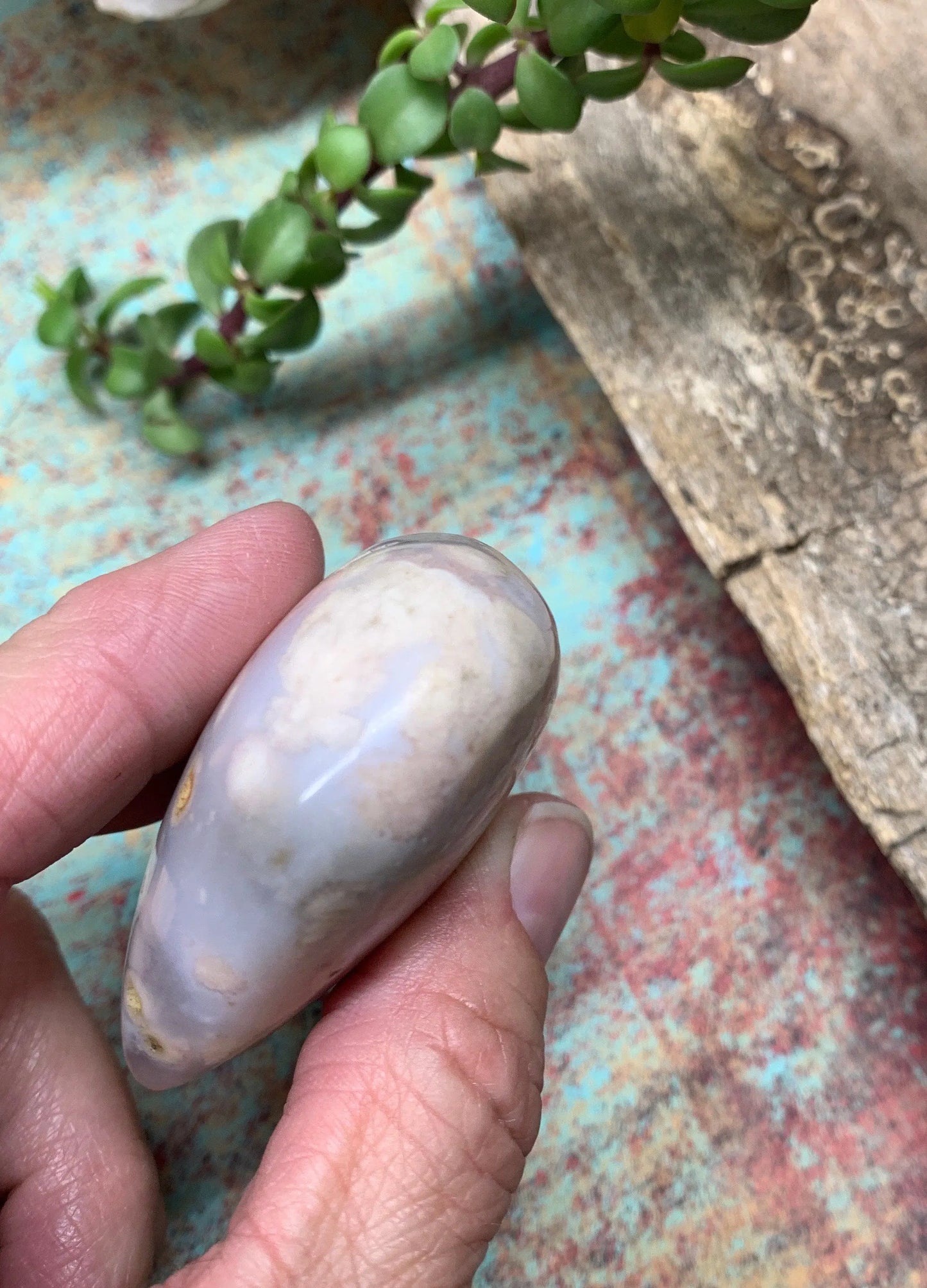 Flower Agate Cherry Blossim Heart , Supply for Crystal Grid, Home Decor or Crafts HRT 0303 Shop Wholesale Crystals
