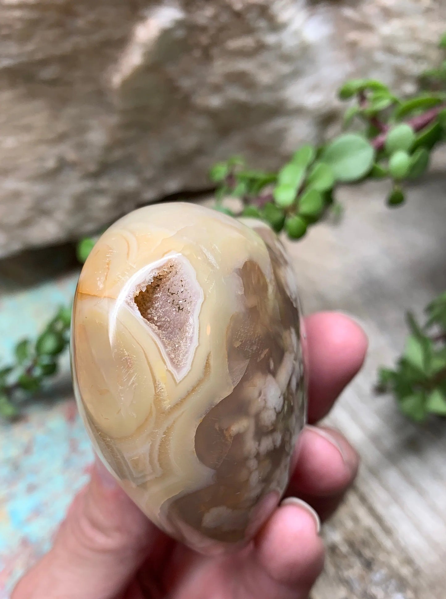 Flower Agate Cherry Blossim Heart , Supply for Crystal Grid, Home Decor or Crafts HRT 0291 Shop Wholesale Crystals