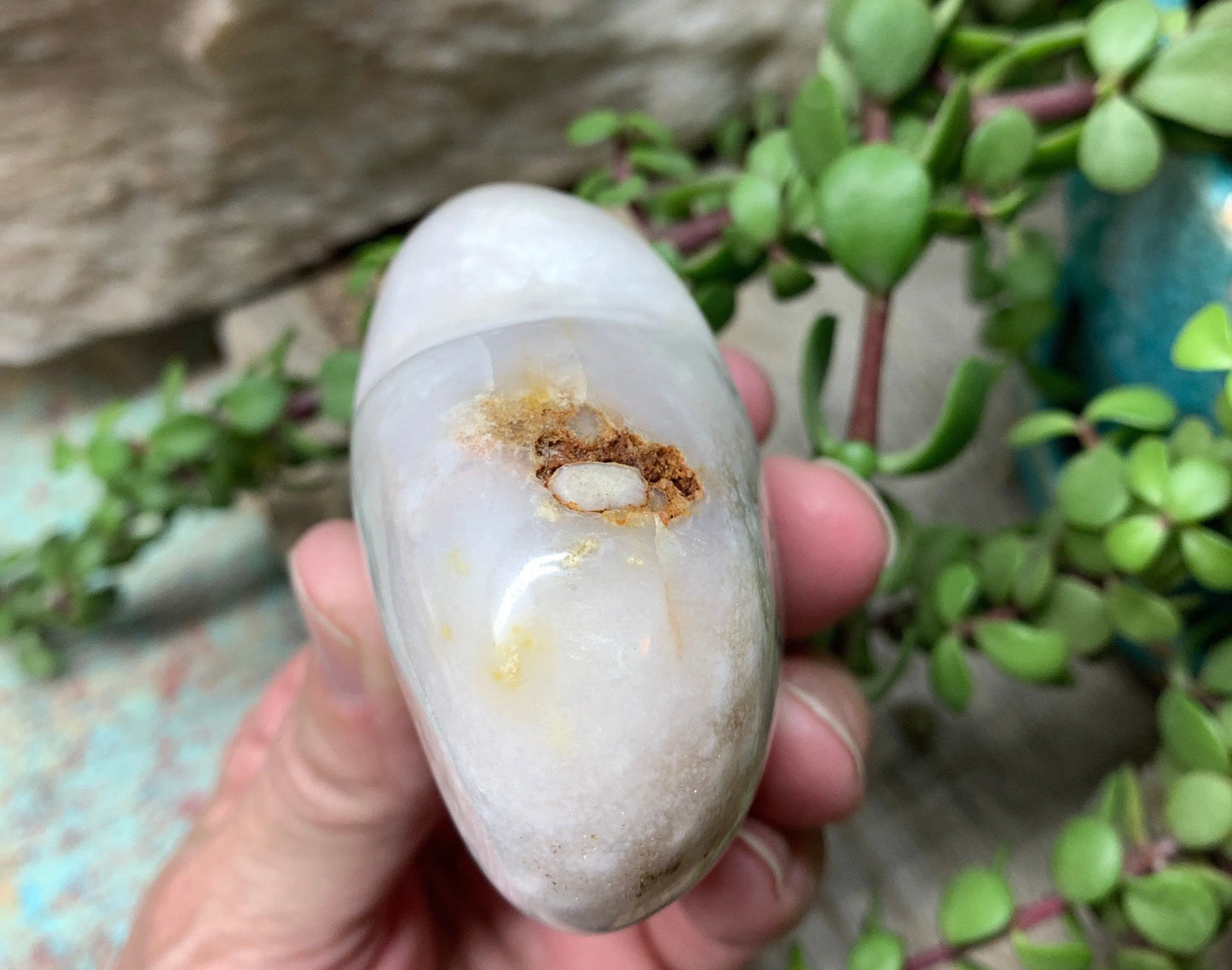 Flower Agate Cherry Blossim Heart , Supply for Crystal Grid, Home Decor or Crafts HRT 0282 Shop Wholesale Crystals