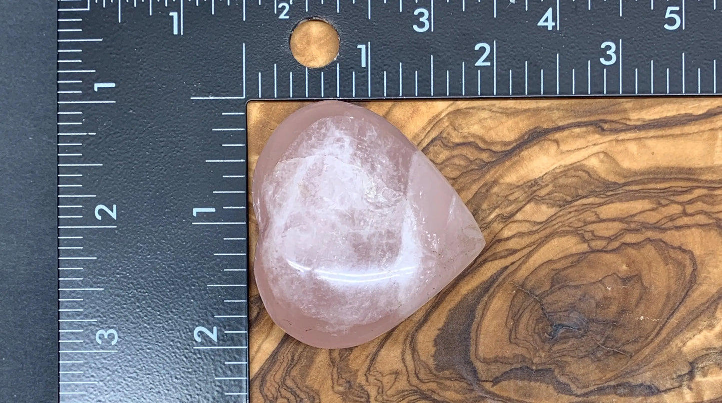 Rose Quartz Puffy Heart (Approx. 2” wide), Heart Healing, Love Stone Gift Item, Compassion HRT-0038 Shop Wholesale Crystals