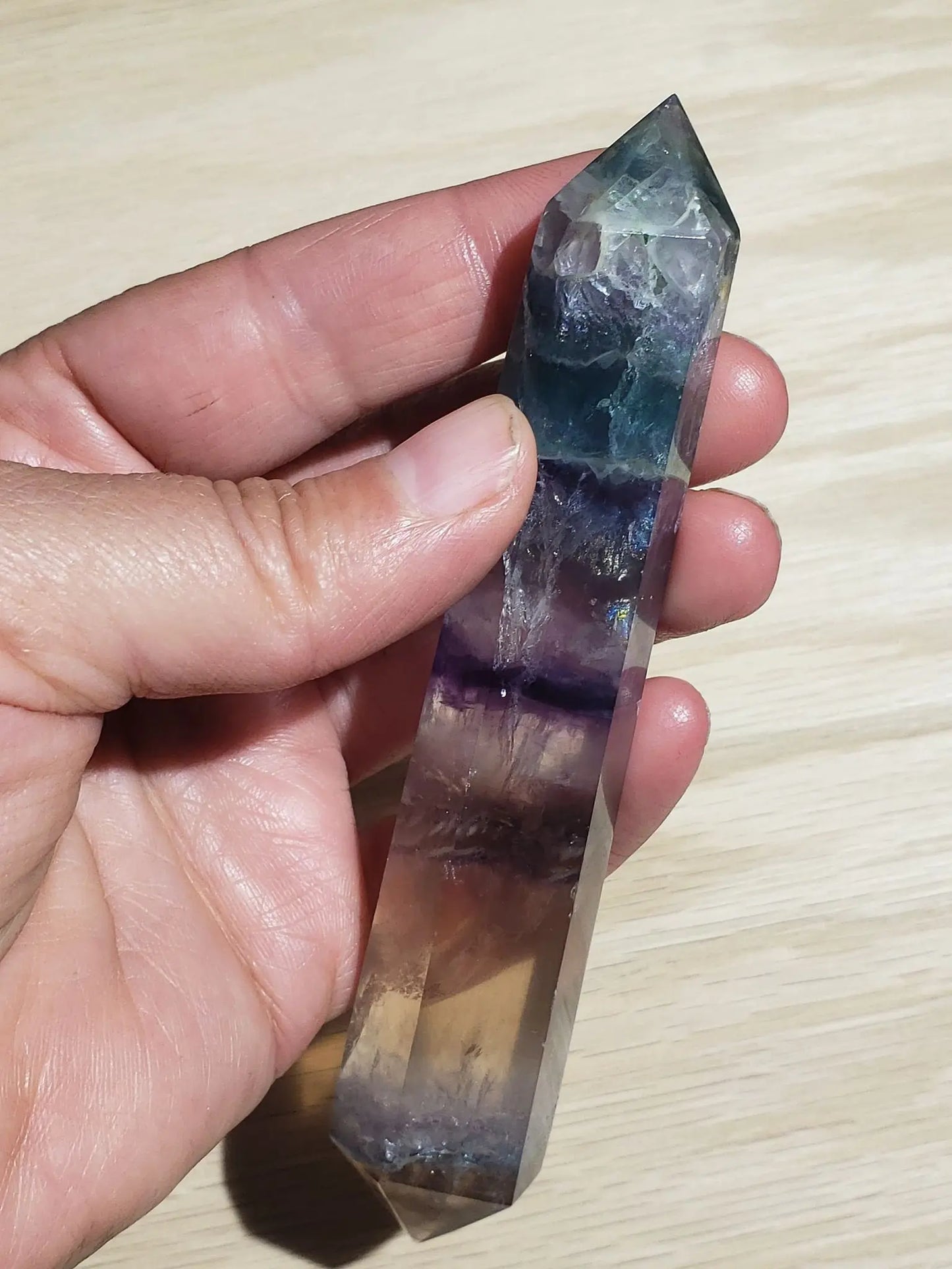 Rainbow Fluorite Wand (5 1/4" x 1") WND 002 Shop Wholesale Crystals