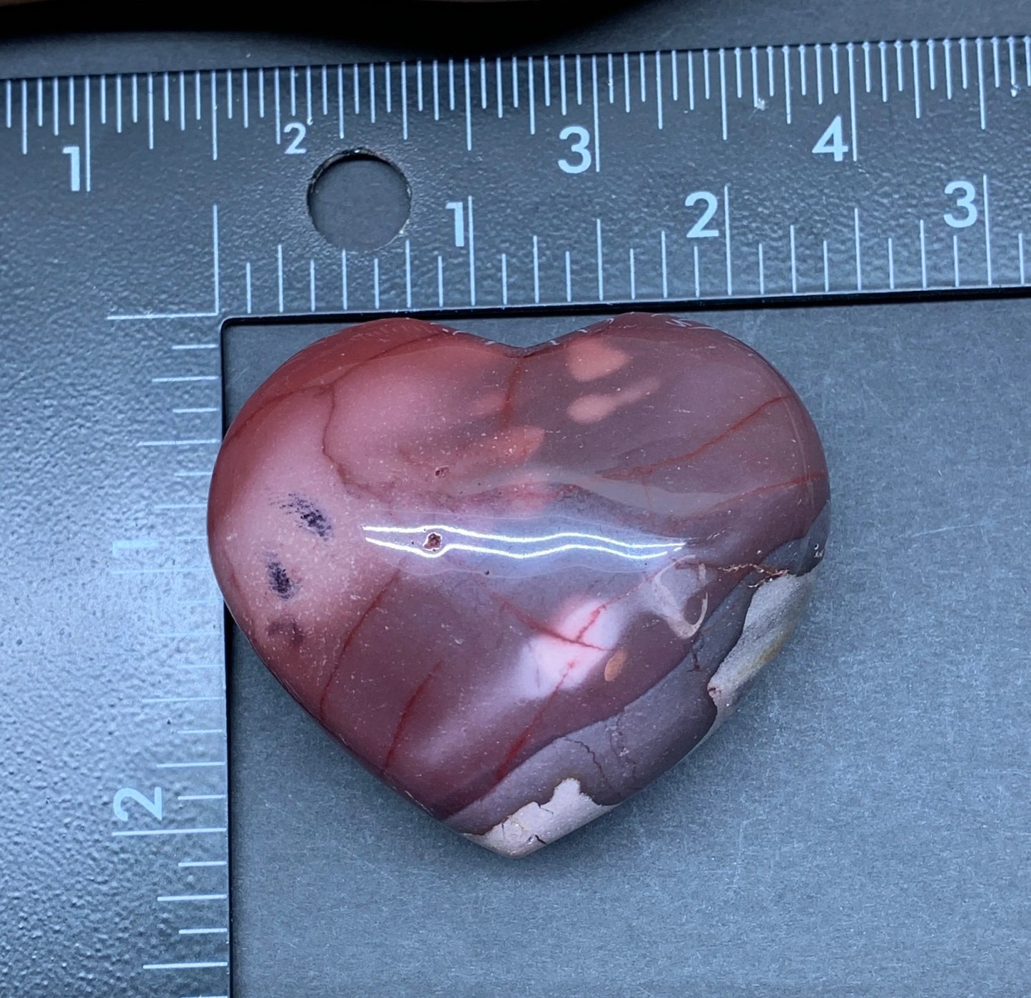 Mookaite Jasper Puffy Heart (Approx. 2 1/4”) Grounding, Protective, Manifesting, Gift Item HRT-0221 Shop Wholesale Crystals