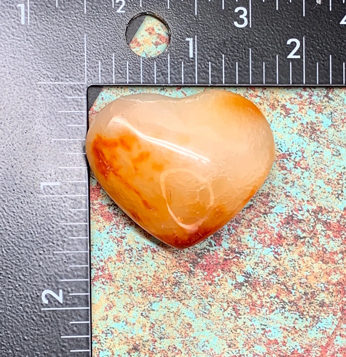 Carnelian Agate Quartz Puffy Heart, Beautiful, Polished, Creativity Stone, Passion, Manifesting Abundance (Approx. 1 1/2”) HRT-0270 Shop Wholesale Crystals
