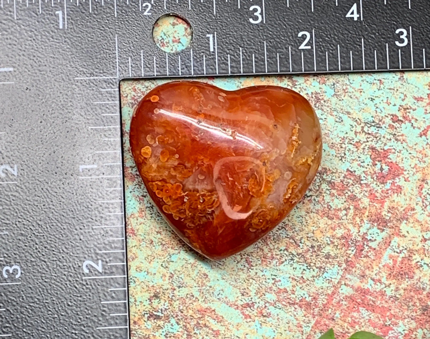 Carnelian Agate Quartz Puffy Heart, Beautiful, Polished, Creativity Stone, Passion, Manifesting Abundance (Approx. 2”) HRT-0266 Shop Wholesale Crystals