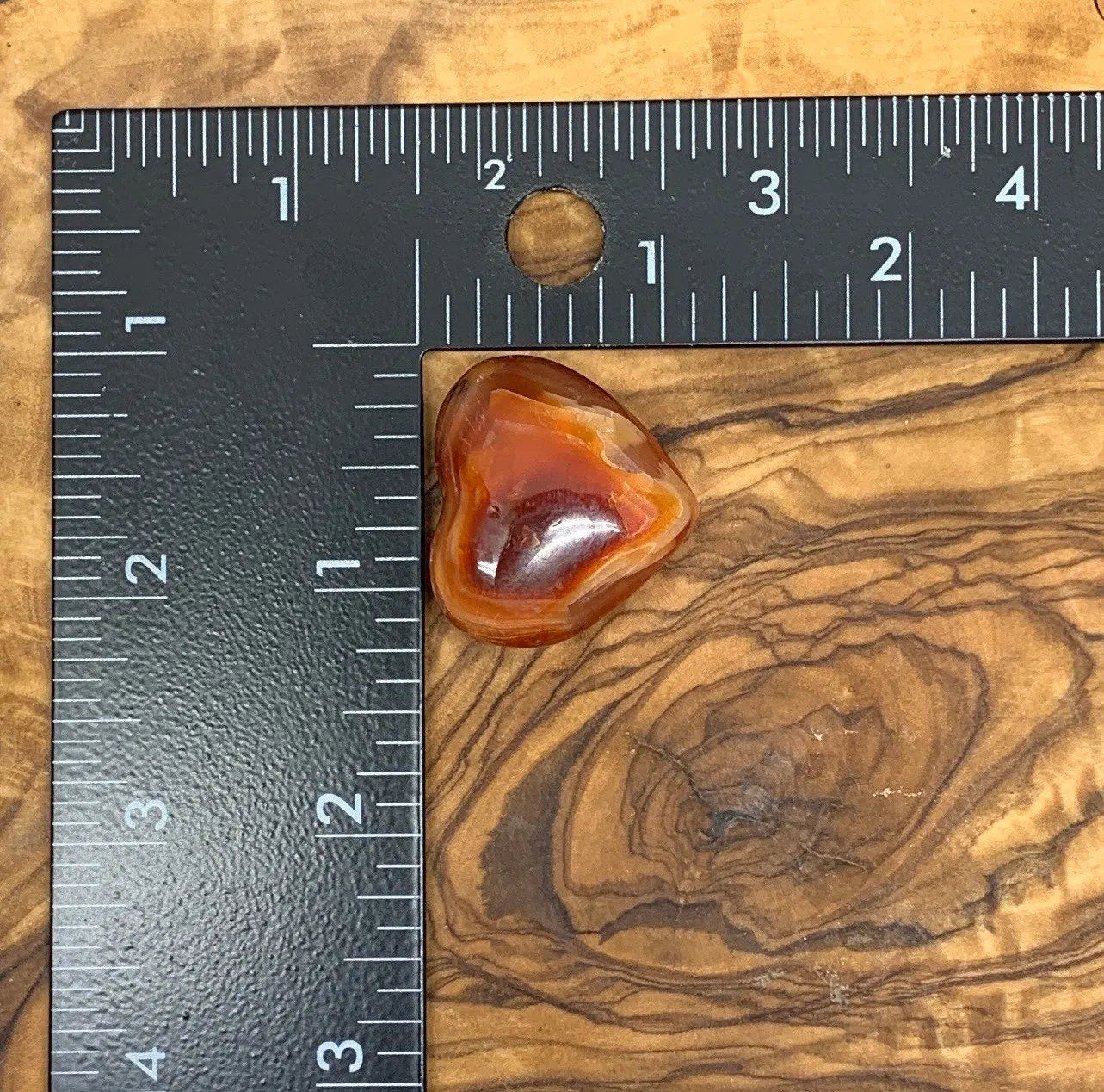 Carnelian Agate Quartz Puffy Heart, Beautiful, Polished, Creativity Stone, Passion, Manifesting Abundance (Approx. 1”) HRT-0242 Shop Wholesale Crystals