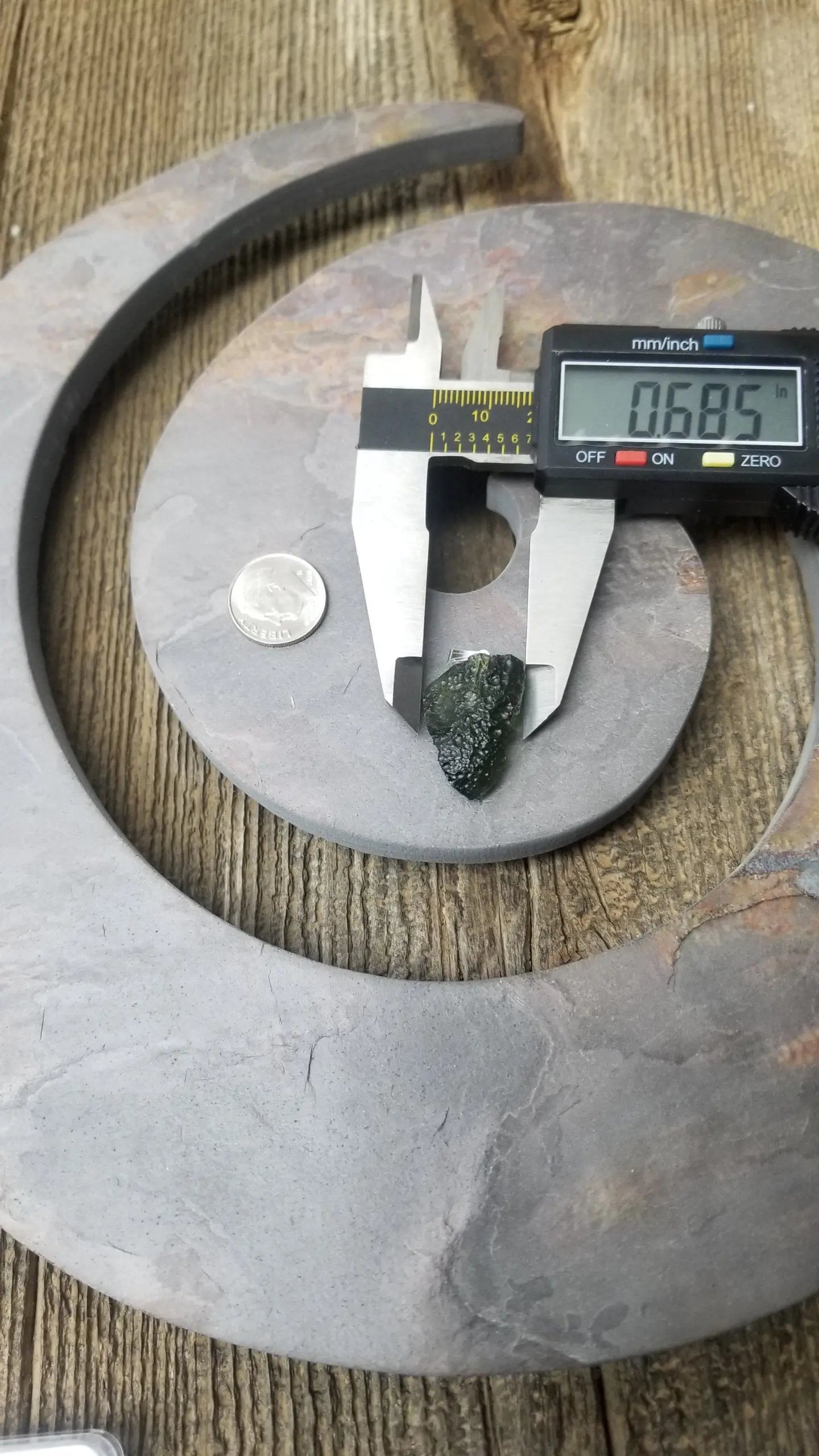 Naturally formed Moldavite from Czech Republic, (3.9gr) One Crystal, Rough, with .925 silver bell MOL-0011 Shop Wholesale Crystals