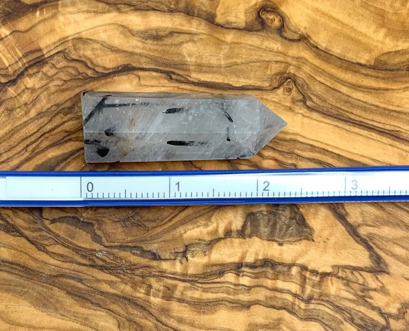 Tourmalinated Quartz Obelisk, Approx. (2 1/2”) Tourmalinated Quartz Crystal, Healing Stone for Crystal Grid Making OBL-0154 Shop Wholesale Crystals