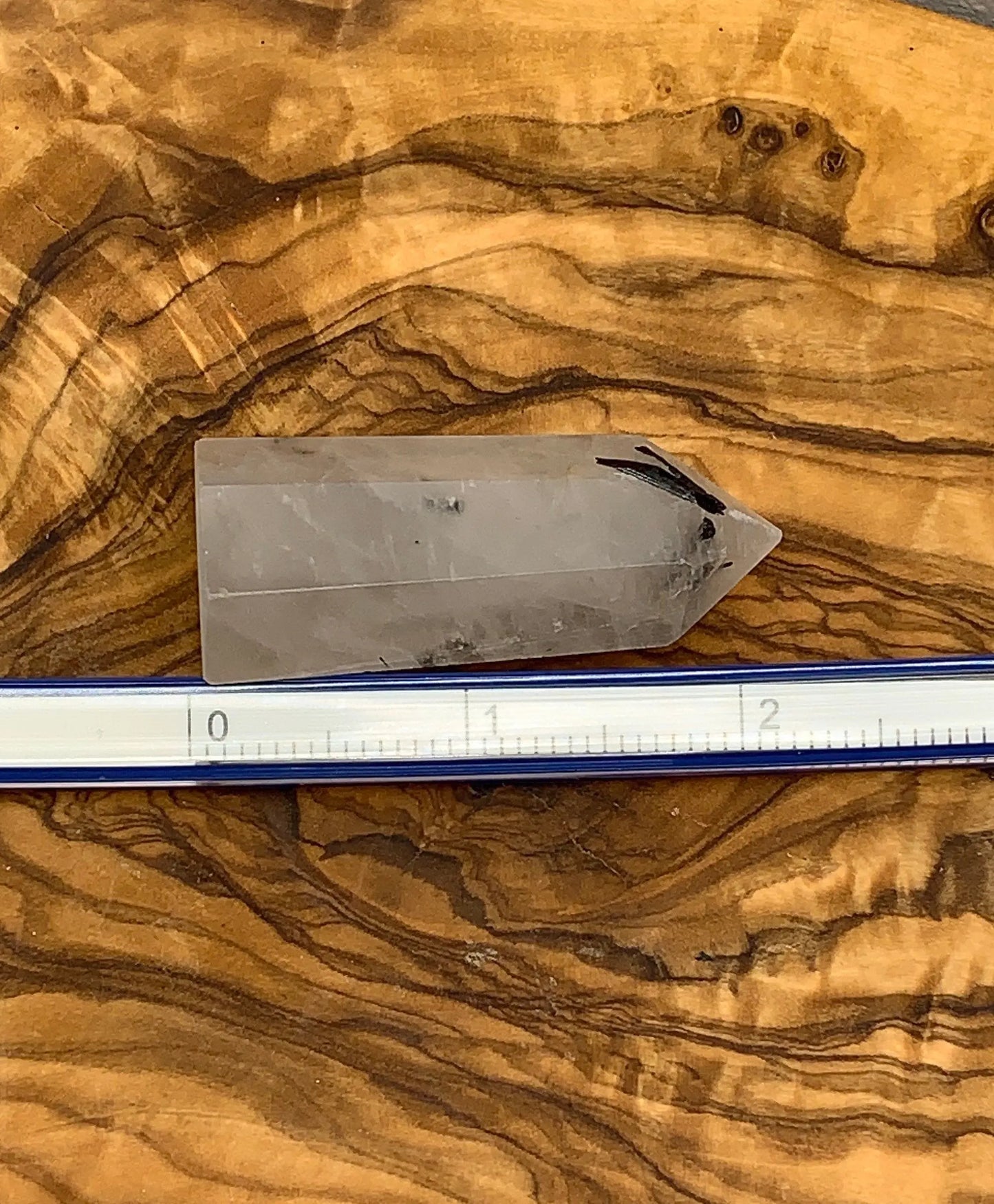 Tourmalinated Quartz Obelisk, Approx. ( 2 1/2” )Tourmalinated Quartz Crystal, Healing Stone for Crystal Grid Making OBL-0149 Shop Wholesale Crystals