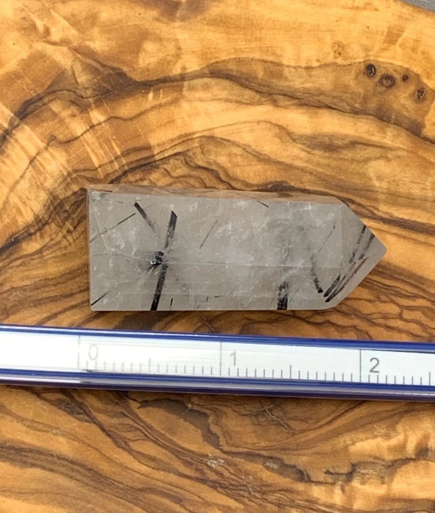 Tourmalinated Quartz Obelisk, Approx. (2 1/4”) Tourmalinated Quartz Crystal, Healing Stone for Crystal Grid Making OBL-0147 Shop Wholesale Crystals