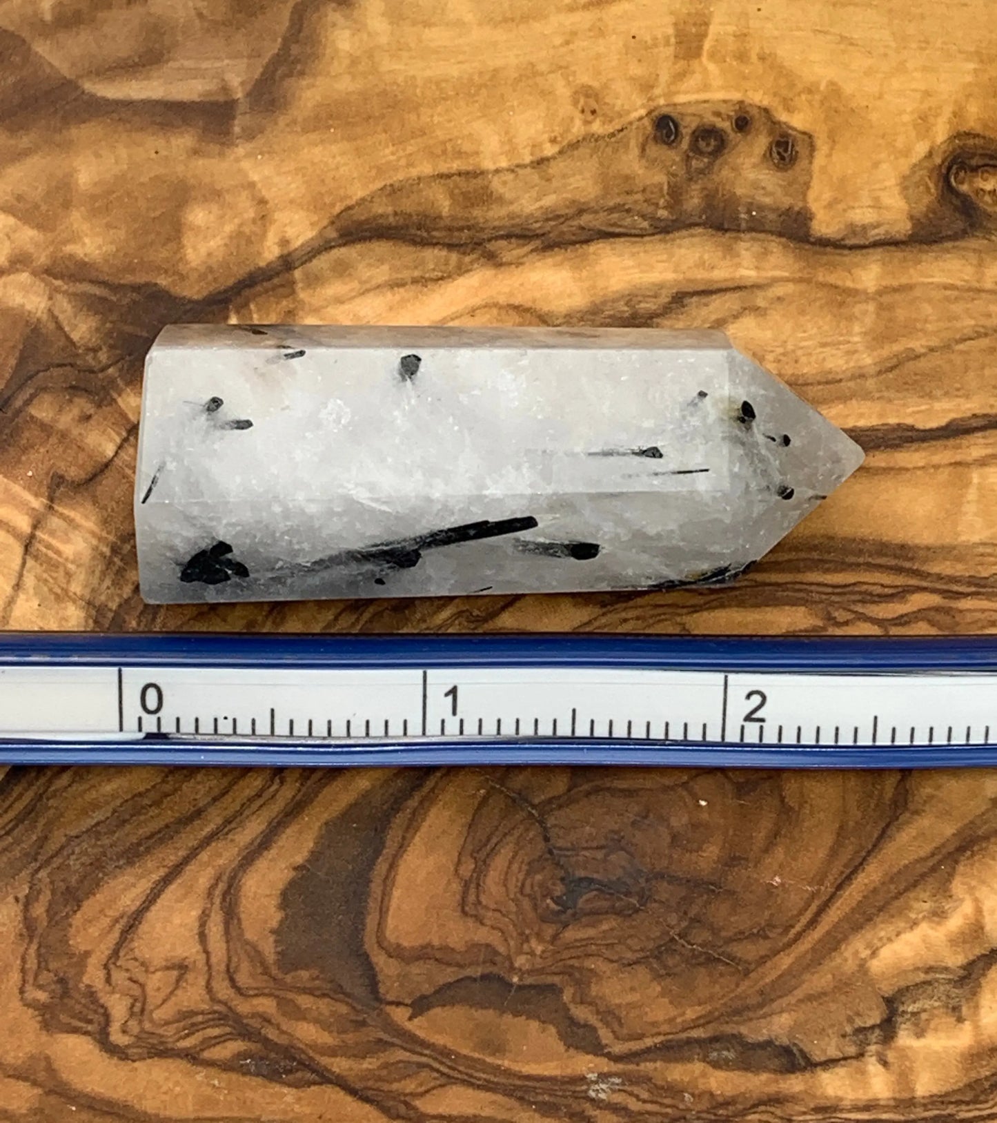 Tourmalinated Quartz Obelisk, Approx. (2 1/2”) Tourmalinated Quartz Crystal, Healing Stone for Crystal Grid Making OBL-0144 Shop Wholesale Crystals