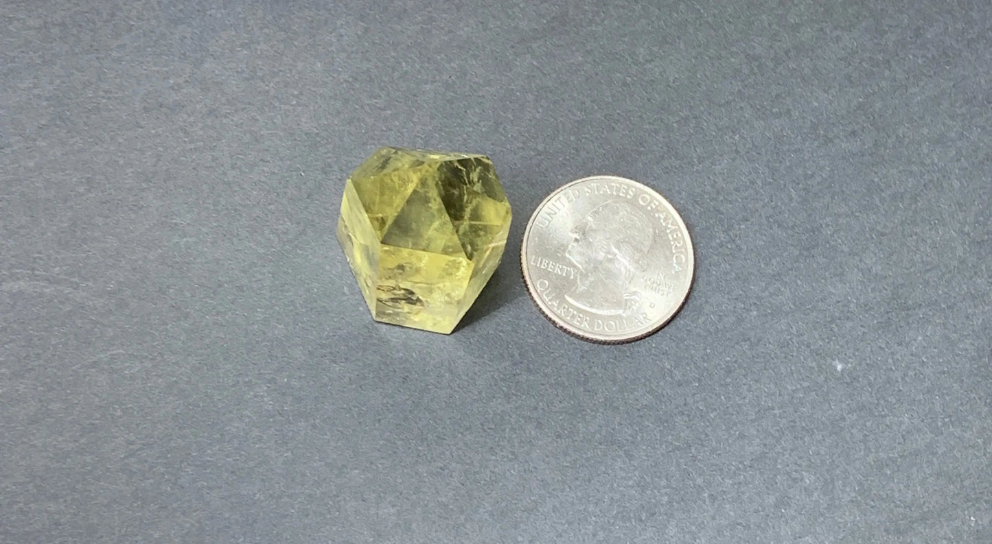 Yellow Citrine Obelisk, (Approx 1 1/2”) Crystal for Wire Wrapping, Healing Stone for Crystal Grid OBL-0122 Shop Wholesale Crystals