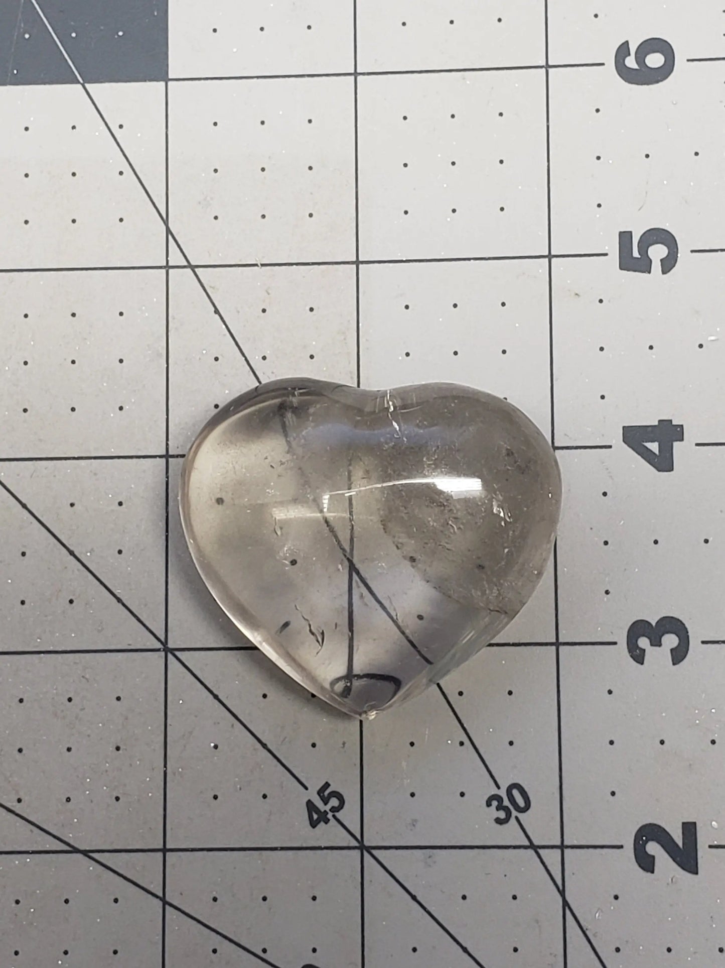 Clear Quartz Puffy Heart, Beautiful, Polished, Master Healer Stone, Consciousness, Manifesting Abundance (Approx. 2") HRT-0199 Shop Wholesale Crystals