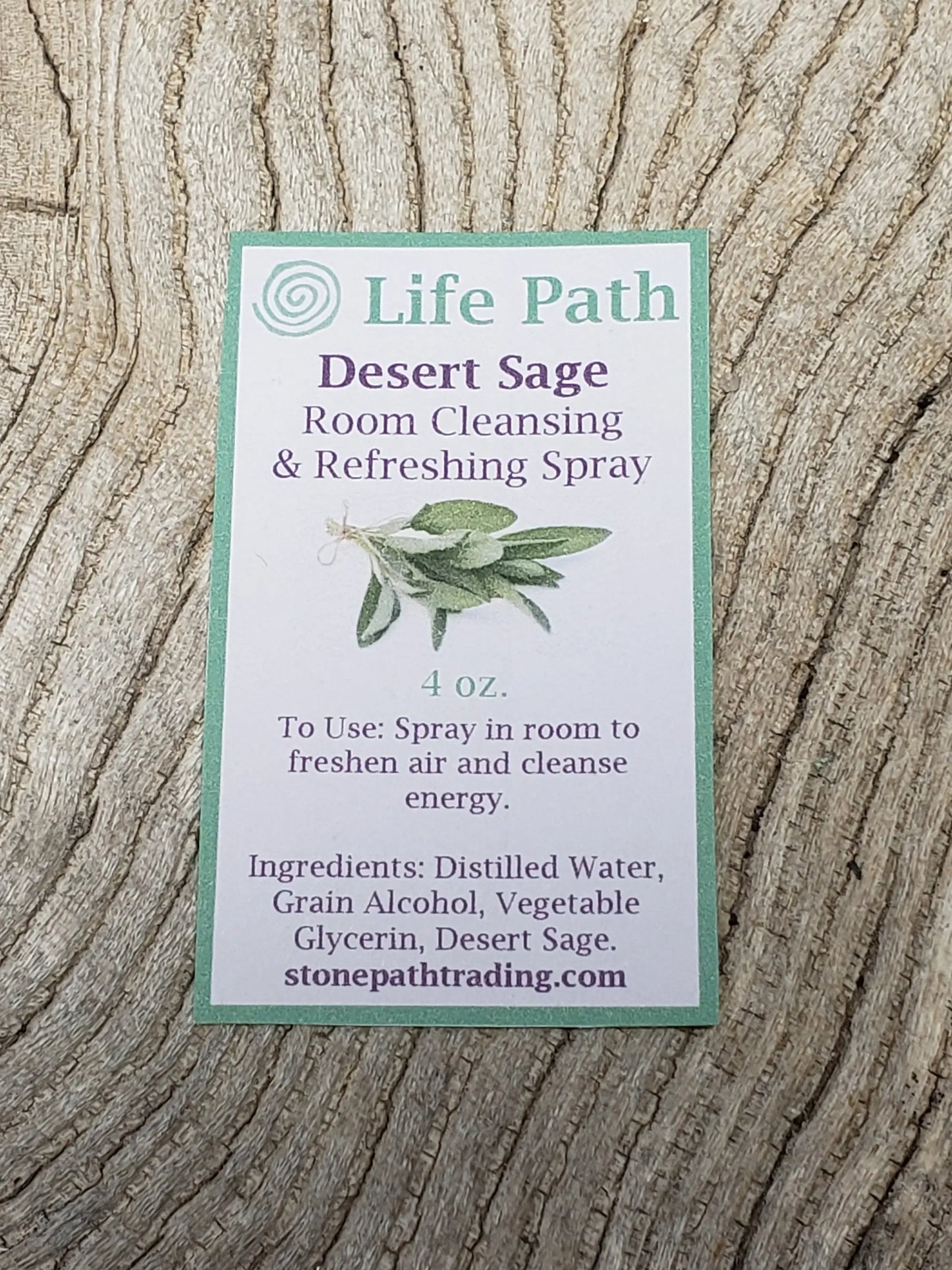 Desert Sage Room Cleansing Spray, 4 oz. BAH-0006 Shop Wholesale Crystals