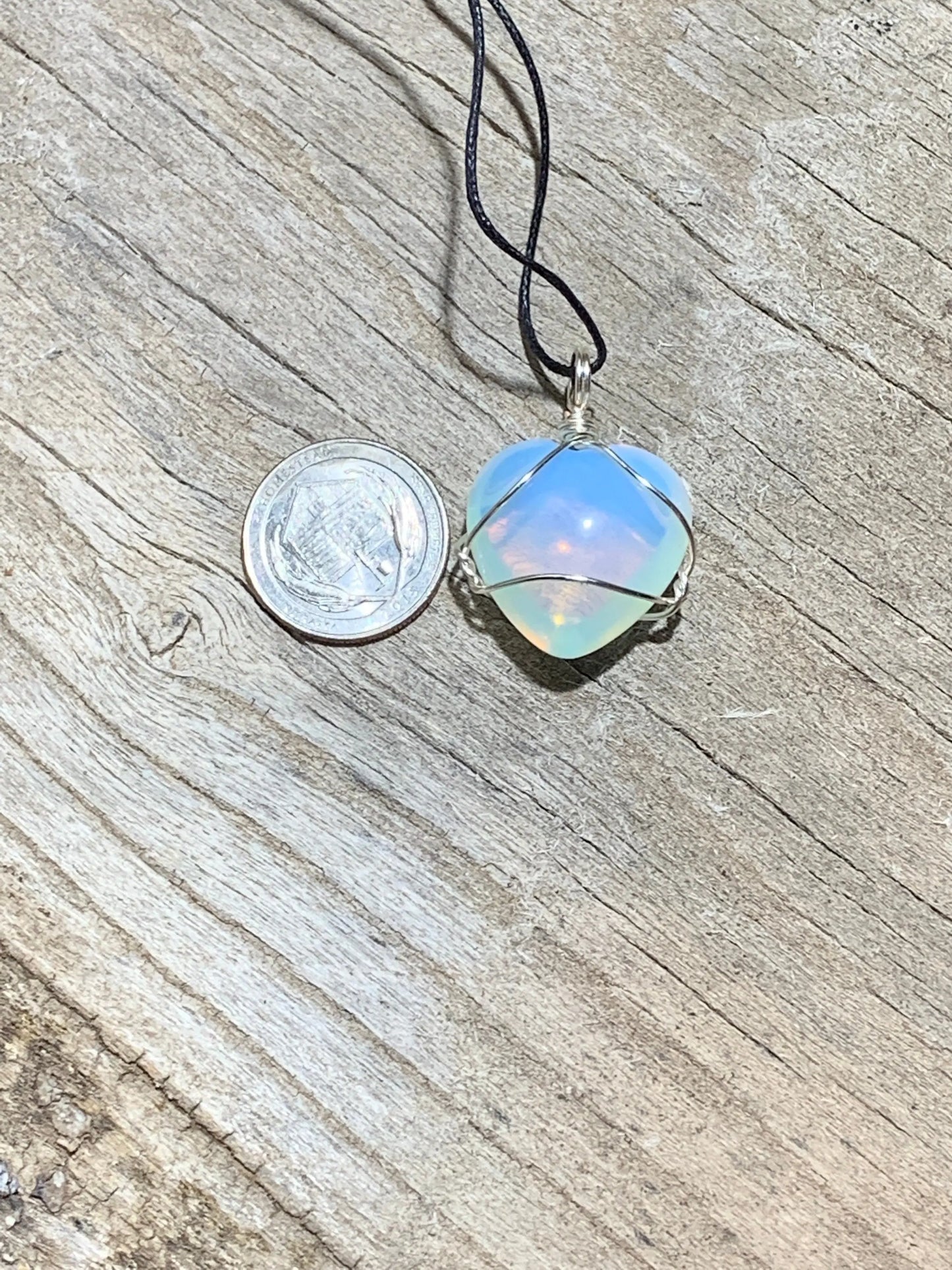 Opalite Wire Wrapped Necklace NCK-0094 Shop Wholesale Crystals