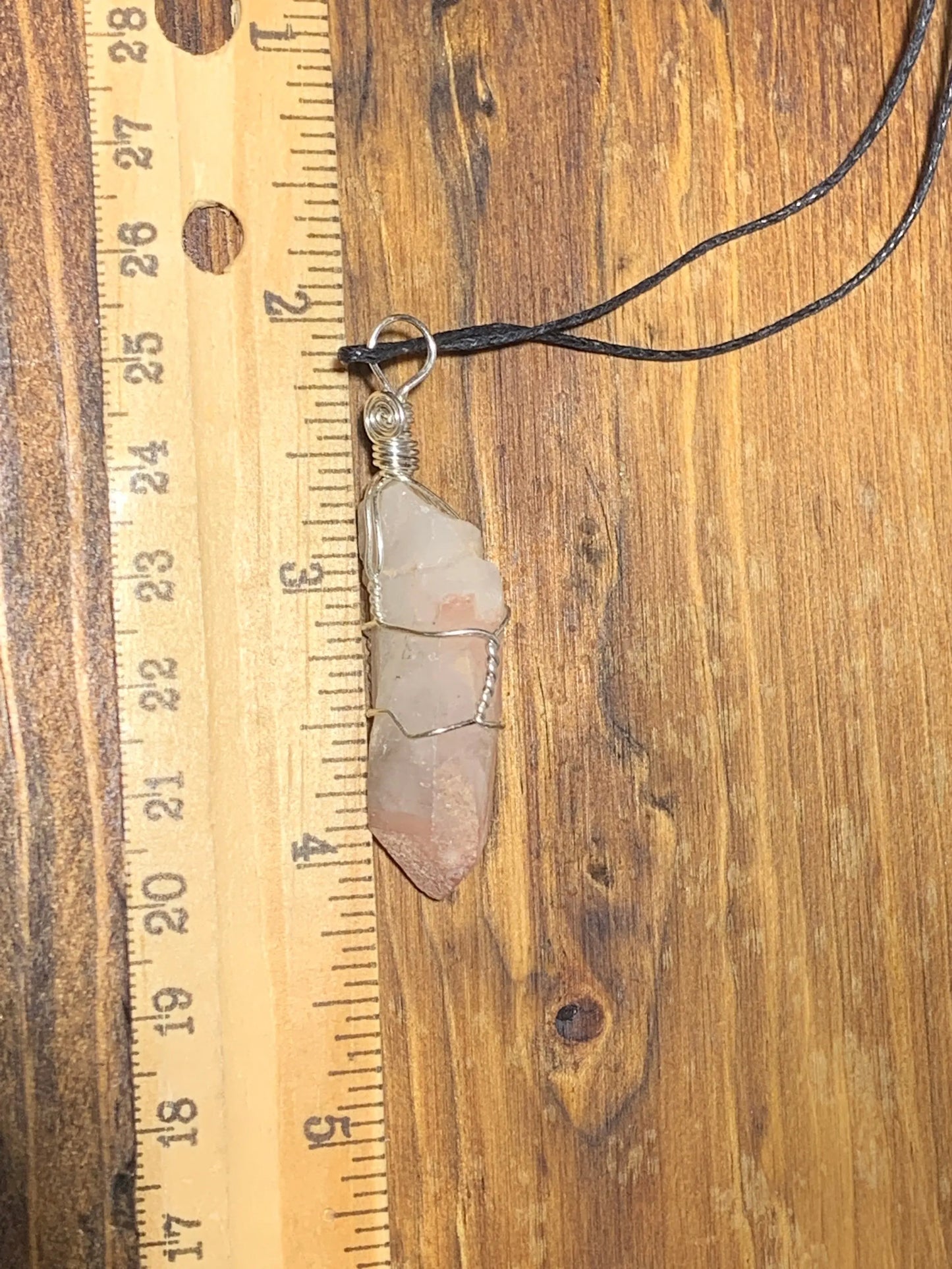 Lithium Quartz Wire Wrapped Necklace HOT-0300 Shop Wholesale Crystals
