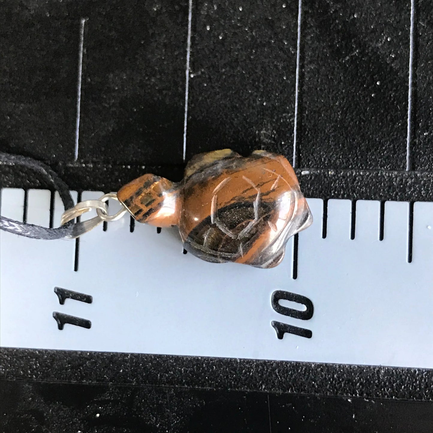 Tiger's-eye Necklace, Carved Stone Turtle Necklace, Stone for Discernment NCK-0011 Shop Wholesale Crystals