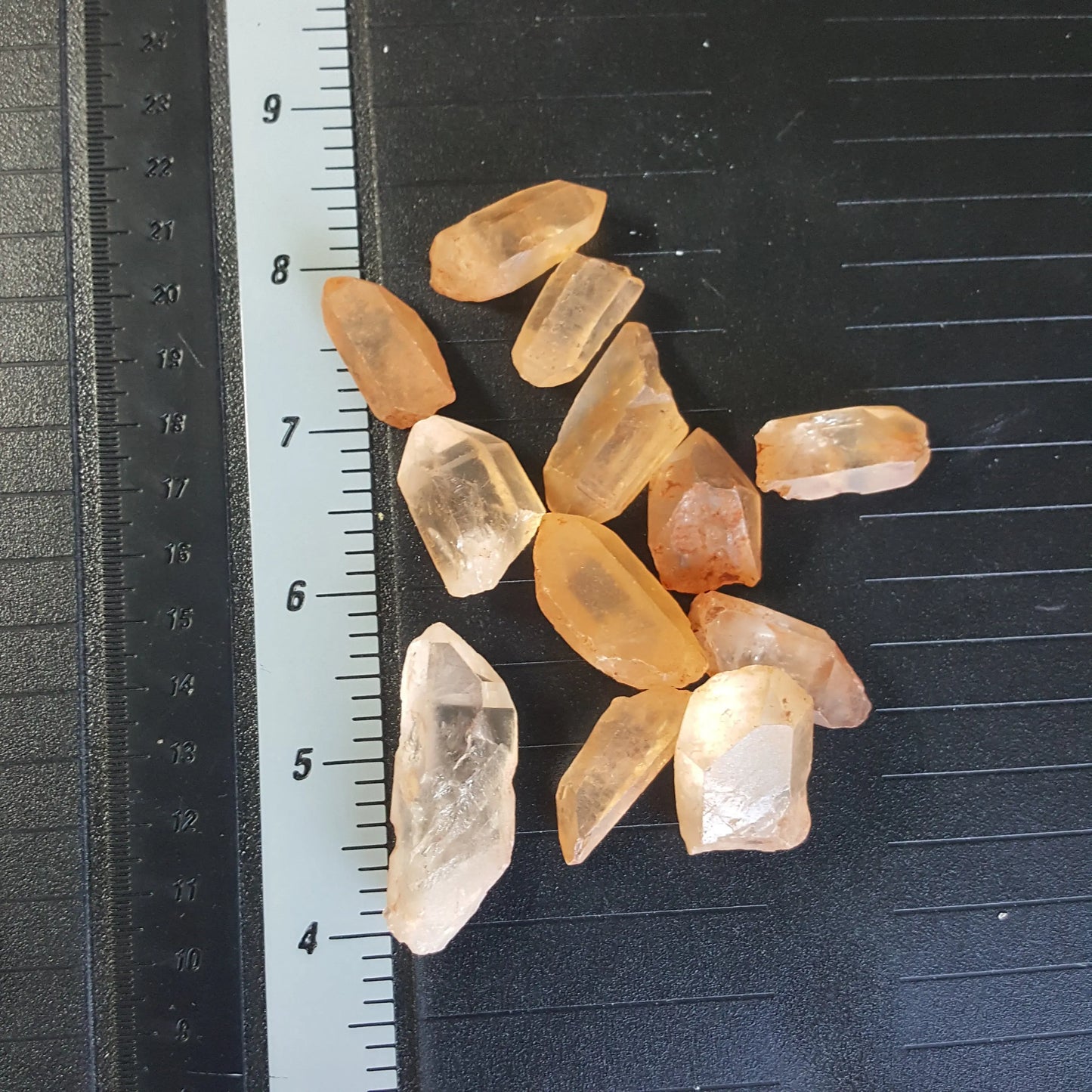 Natural Tangerine Quartz , (Approx. to 1" to 1 8/10") One Crystal, Quartz Rough, for Crystal Grid Making or Wire Wrapping BIN-0016 Shop Wholesale Crystals