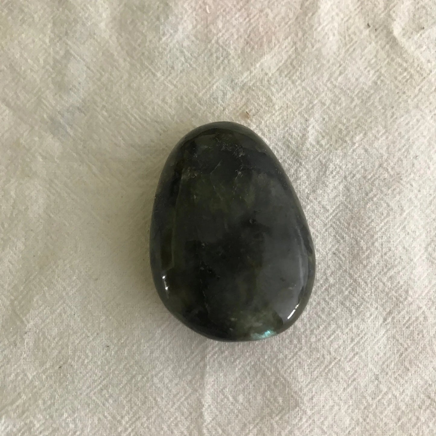Labradorite Palm Stone, 2" x 1 1/2" Iridescent Stone for Crystal Grid or Craft Supply PLM-076 Shop Wholesale Crystals