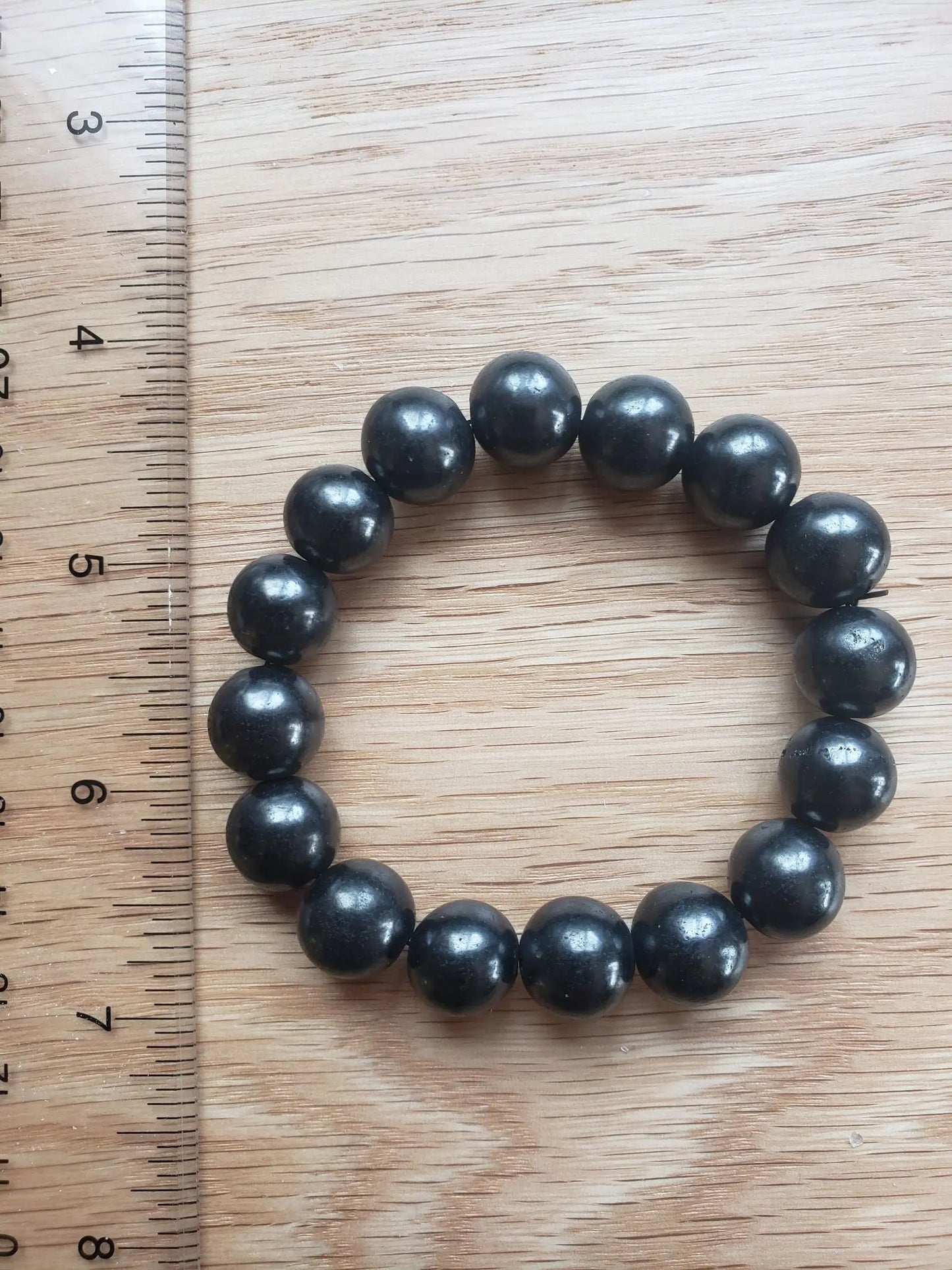 Shungite Bracelet 12 mm BRC-0001 Shop Wholesale Crystals