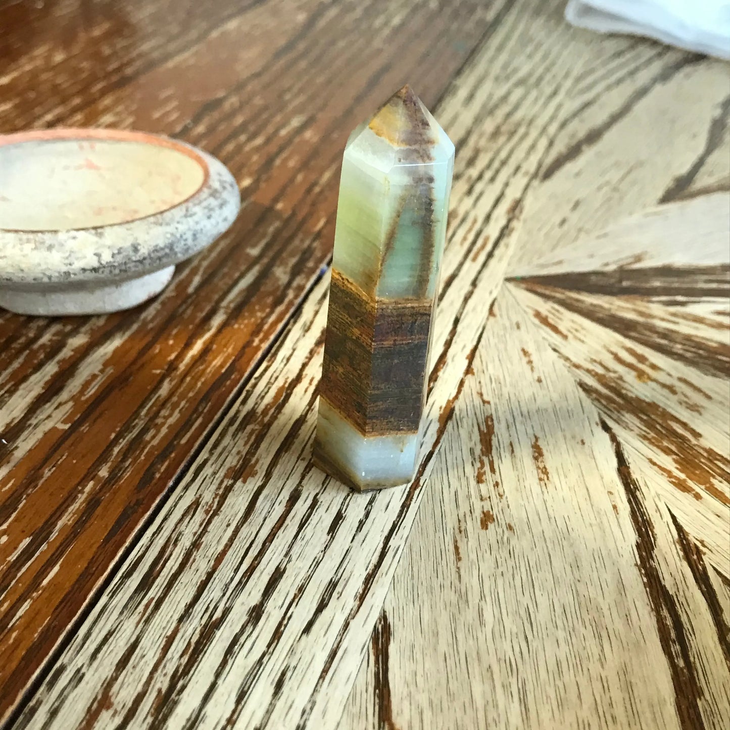 Onyx Obelisk, 3 1/4" Stone Point, Supply for Crystal Grid, Home Decor or Crafts Shop Wholesale Crystals