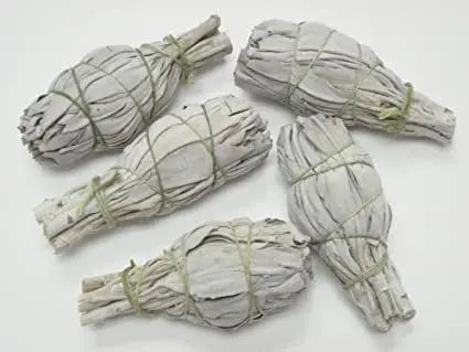 Small Sage Bundle 4" 1700 Clarifying, Clearing, Healing, Herbal Cleansing Shop Wholesale Crystals