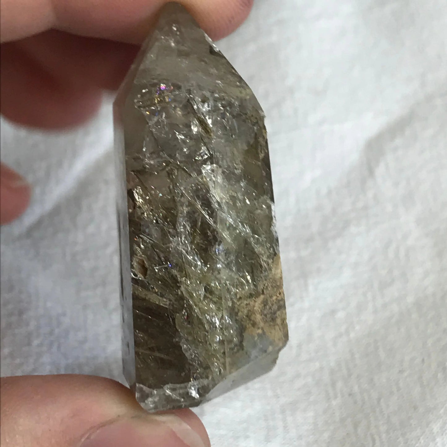 Phantom Quartz Obelisk, (Approx 1 4/5" x 1") Quartz Crystal, Healing Stone Shop Wholesale Crystals