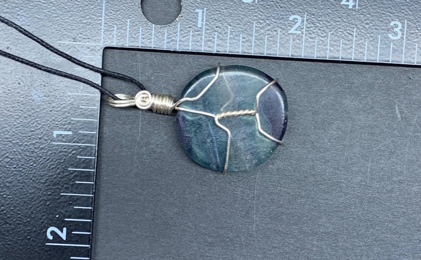 Fluorite Wire Wrapped Necklace NCK-0496 Shop Wholesale Crystals