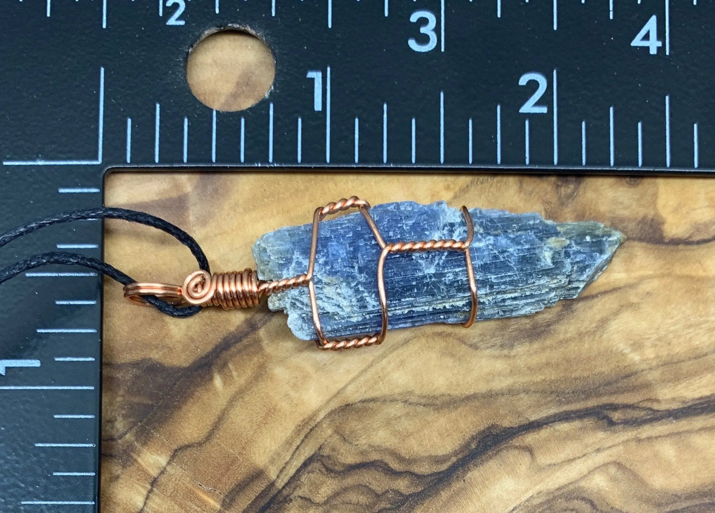 Blue Kyanite Hand Made Wire Wrapped Necklace. NCK-0463 Shop Wholesale Crystals