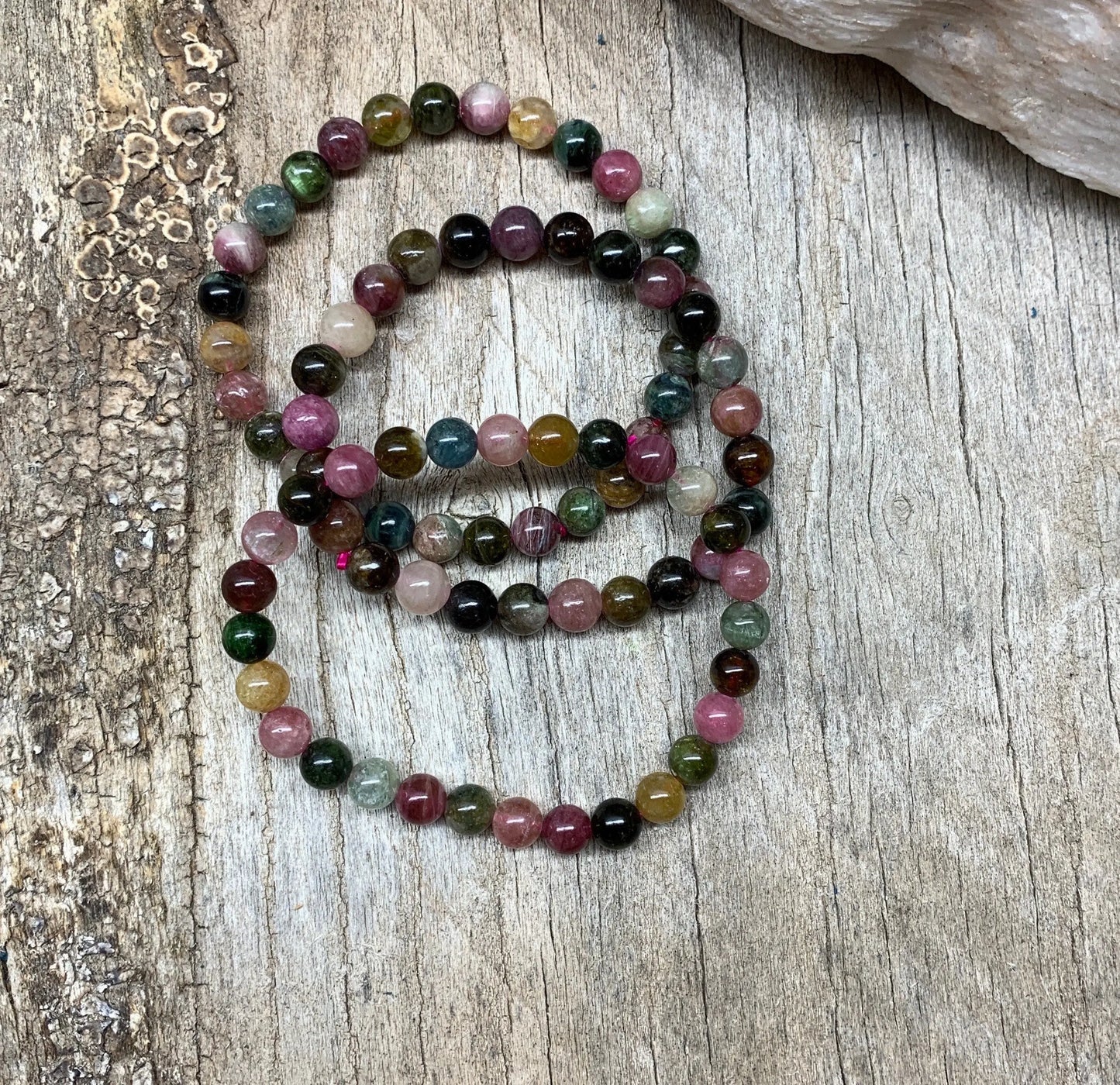 Tourmaline Bracelet 6mm Beads BRC-0077 Shop Wholesale Crystals