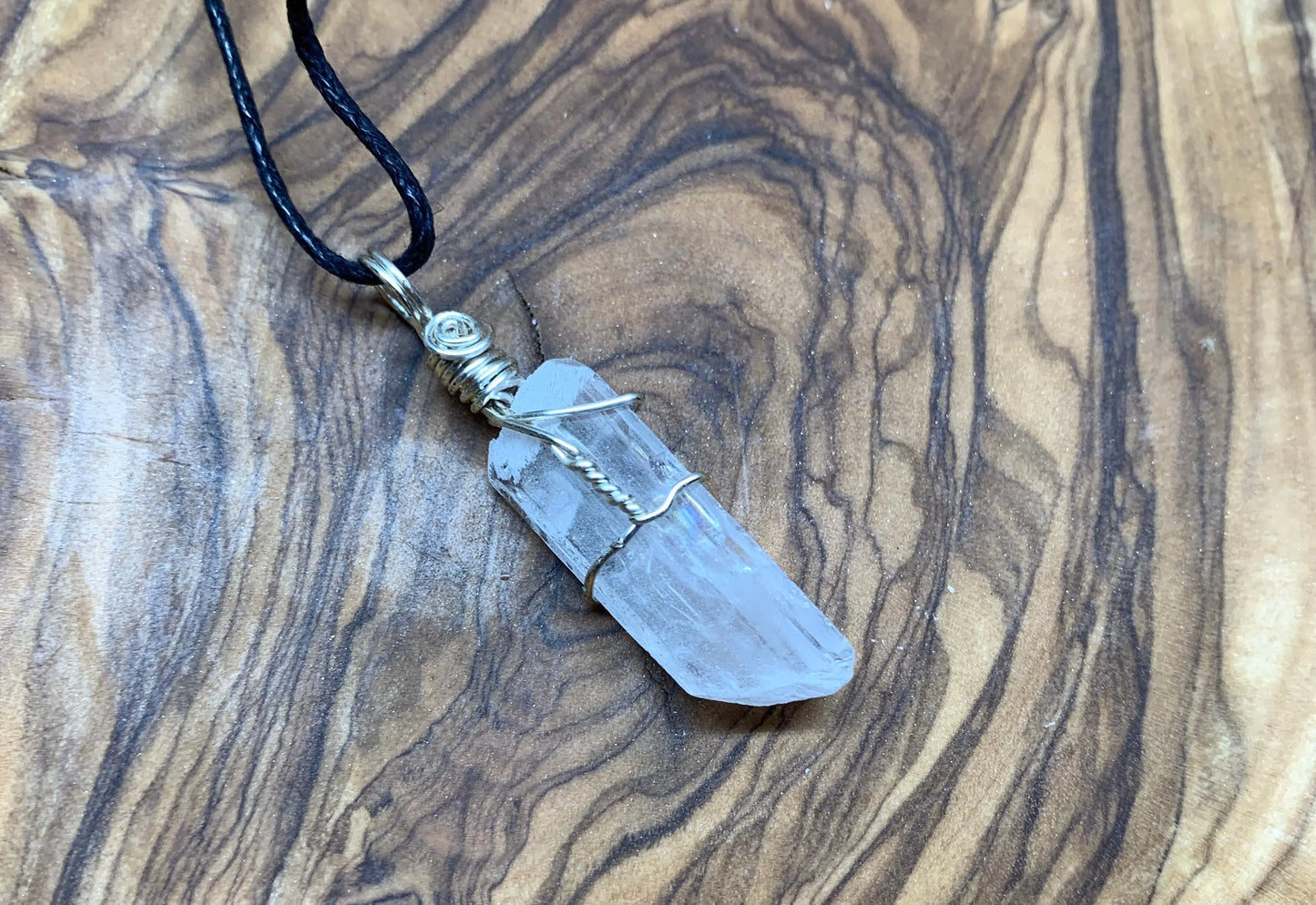 Danburite Wire Wrapped Necklace NCK-0590 Shop Wholesale Crystals