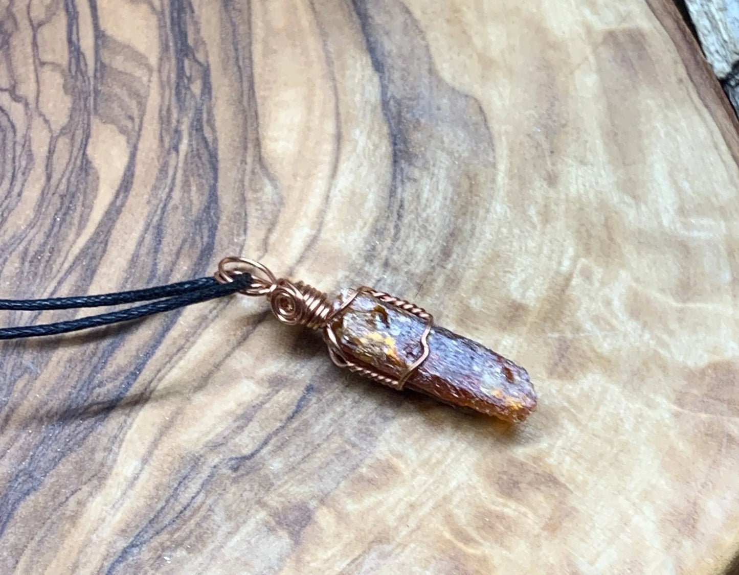 Red Kyanite Wire Wrapped Necklace NCK-0652 Shop Wholesale Crystals