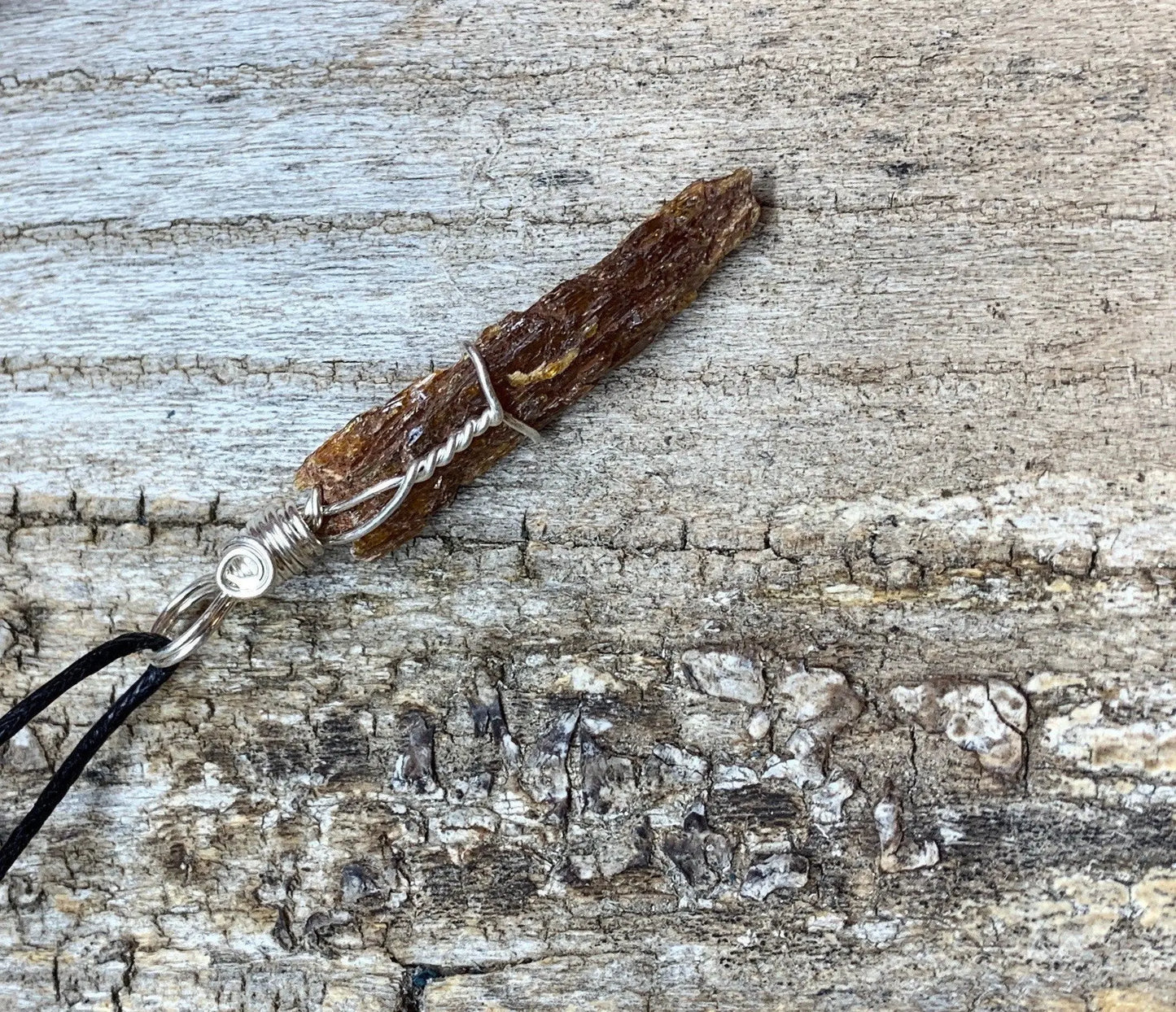 Red Kyanite Wire Wrapped Necklace NCK-0604 Shop Wholesale Crystals