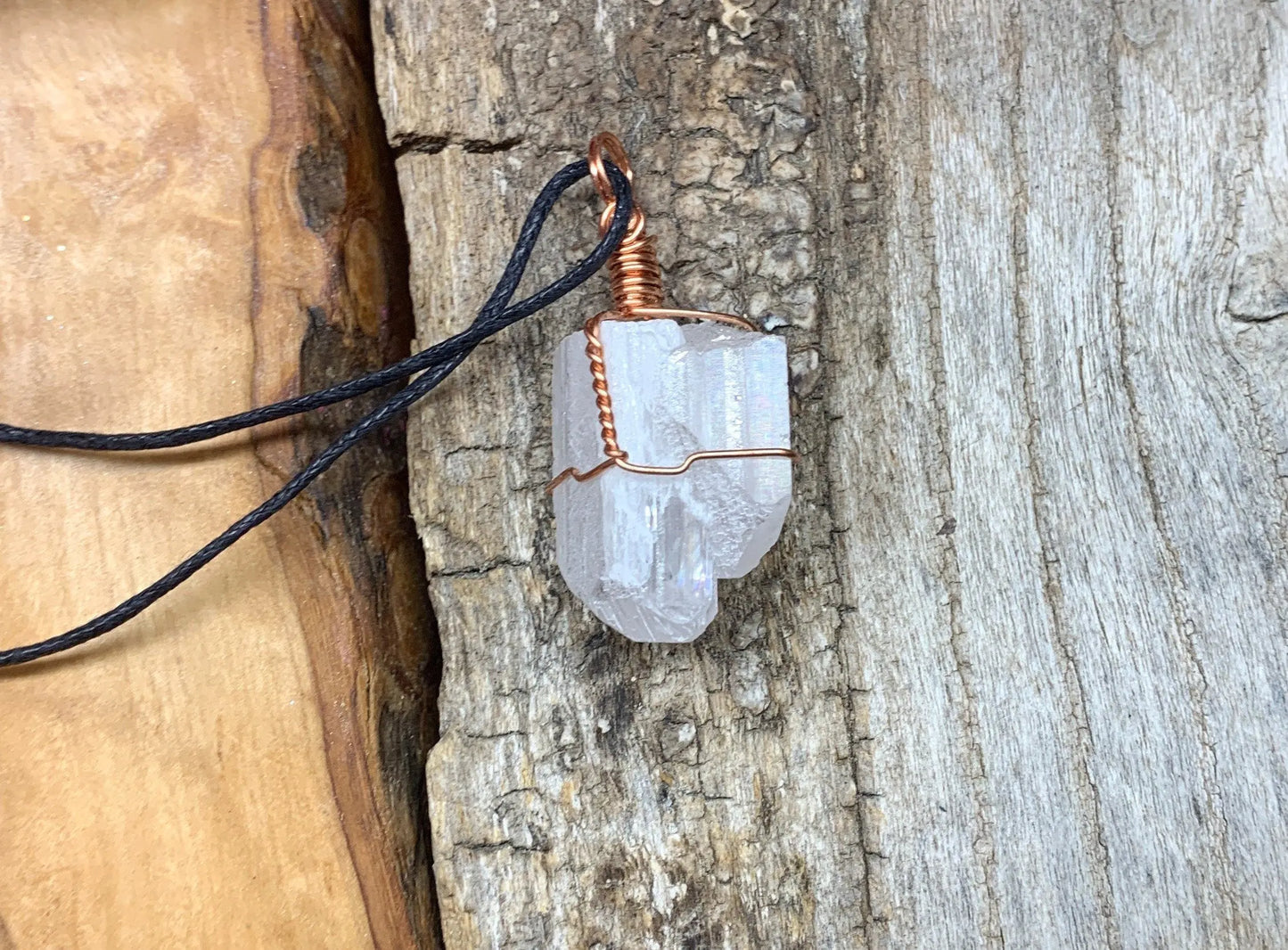 Danburite Wire Wrapped Necklace NCK-0663 Shop Wholesale Crystals