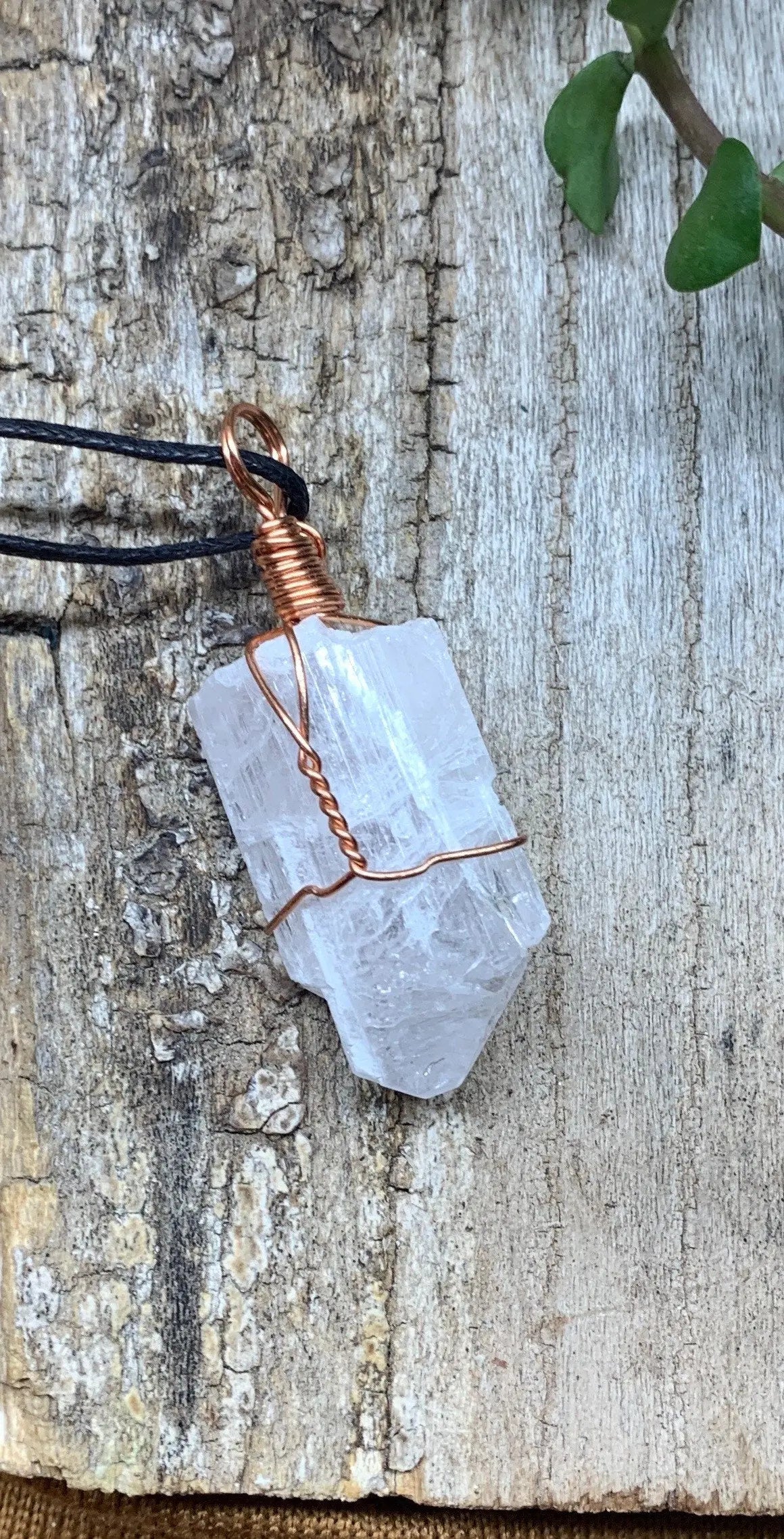 Danburite Wire Wrapped Necklace NCK-0627 Shop Wholesale Crystals