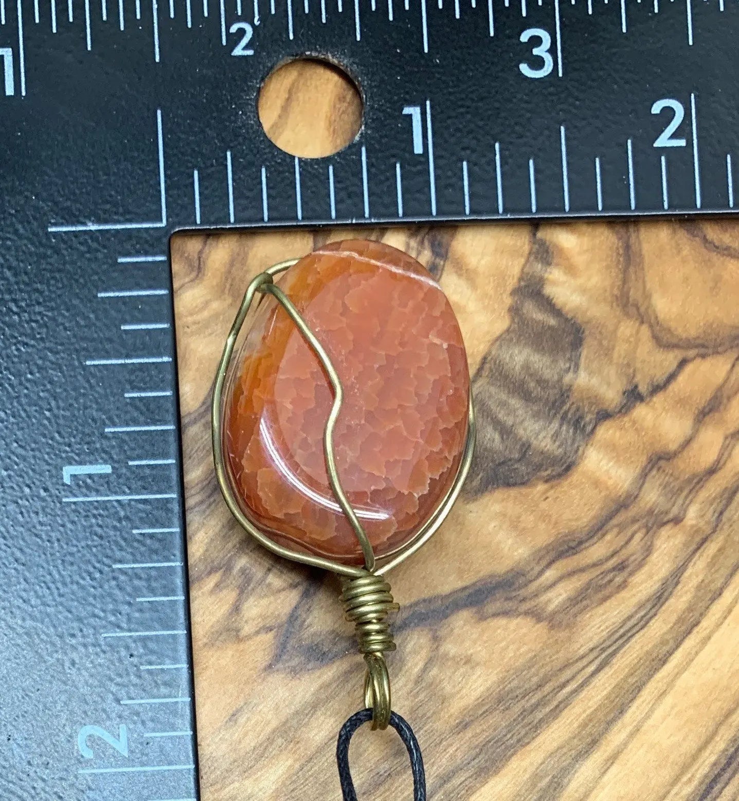 Fire Agate Wire Wrapped Necklace NCK-0547 Shop Wholesale Crystals