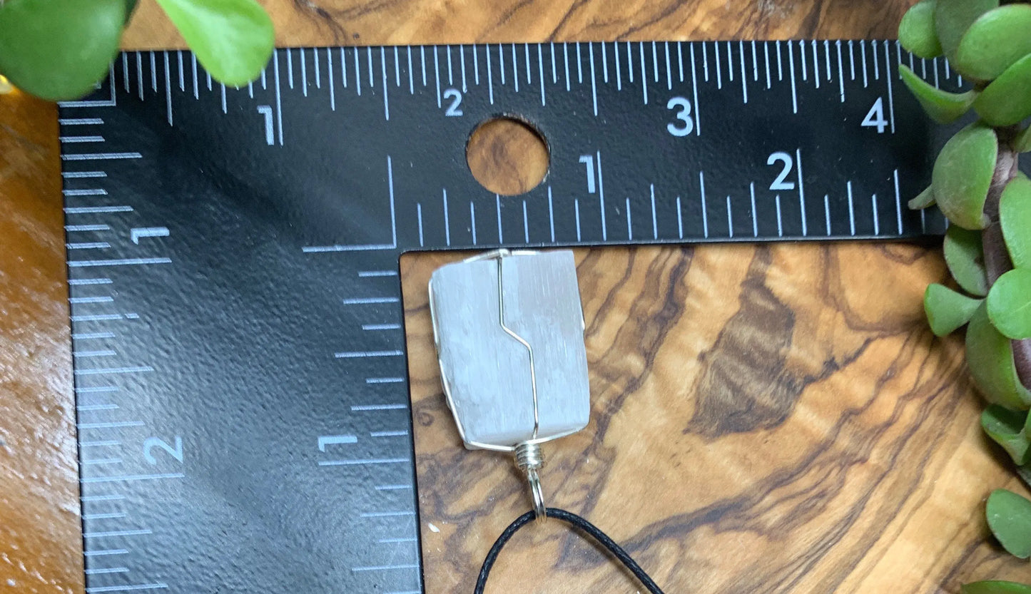 Selenite Wire Wrapped Necklace NCK-0717 Shop Wholesale Crystals