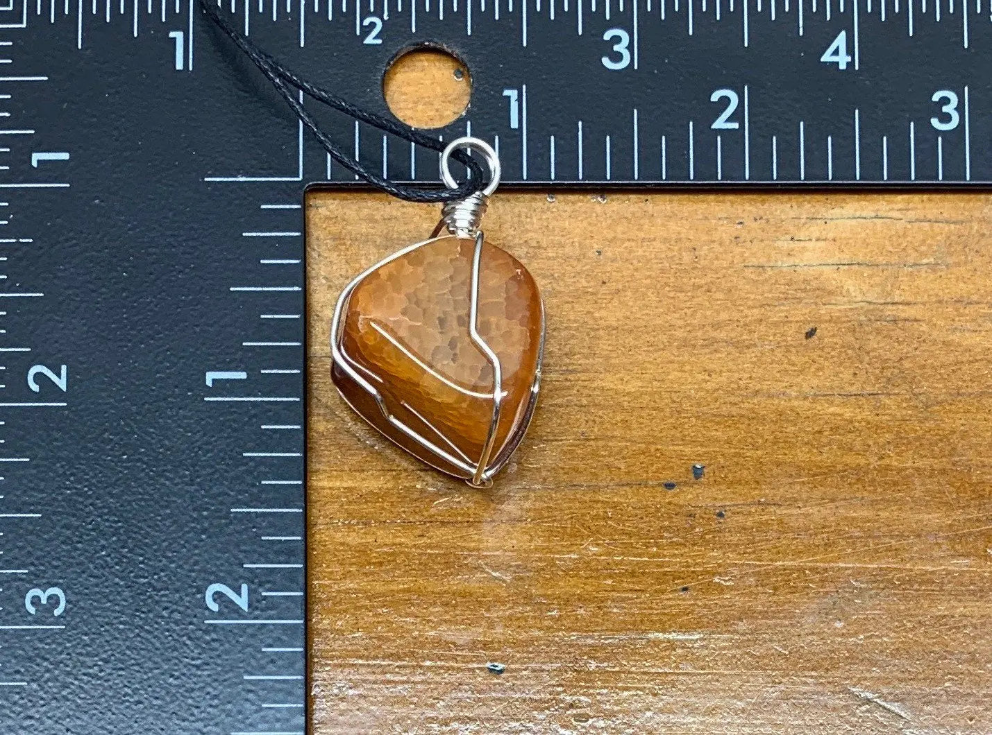 Fire Agate Wire Wrapped Necklace NCK-0435 Shop Wholesale Crystals