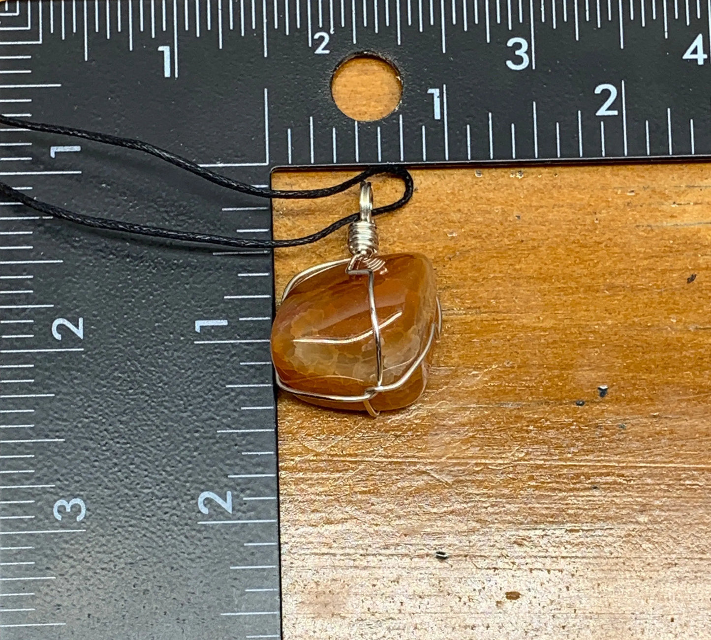 Fire Agate Wire Wrapped Necklace NCK-0438 Shop Wholesale Crystals