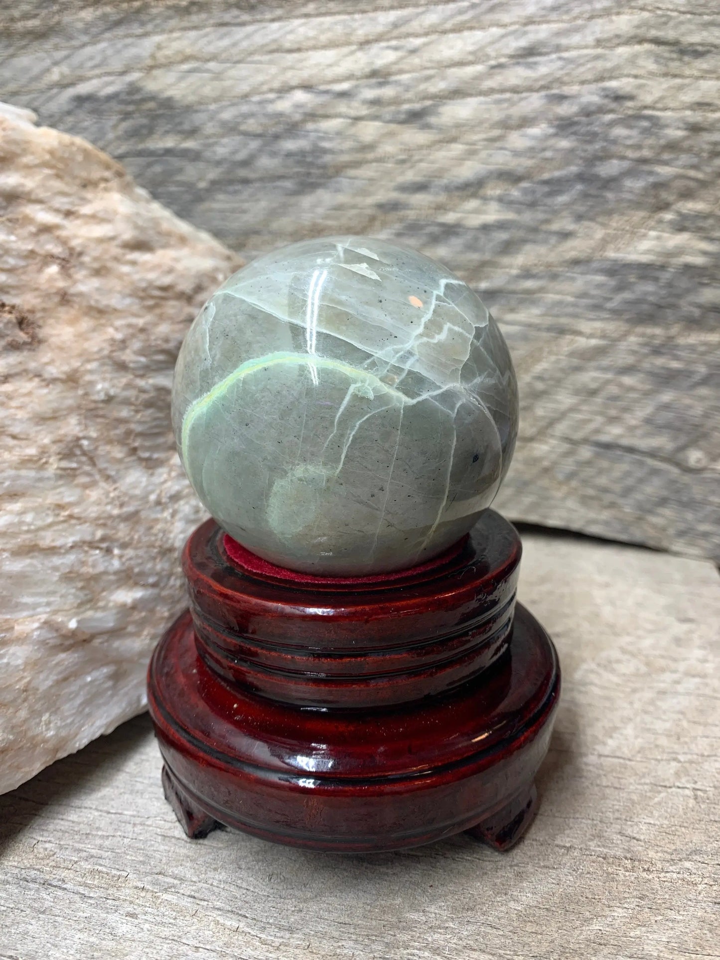 Green Moonstone Sphere Stone SPH-0395 Shop Wholesale Crystals