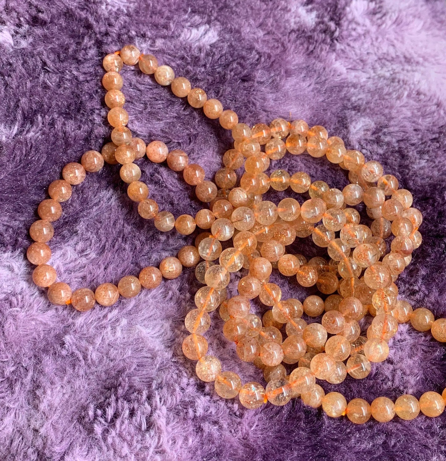 Sunstone Bracelet 8mm Beads BRC-0092 Shop Wholesale Crystals