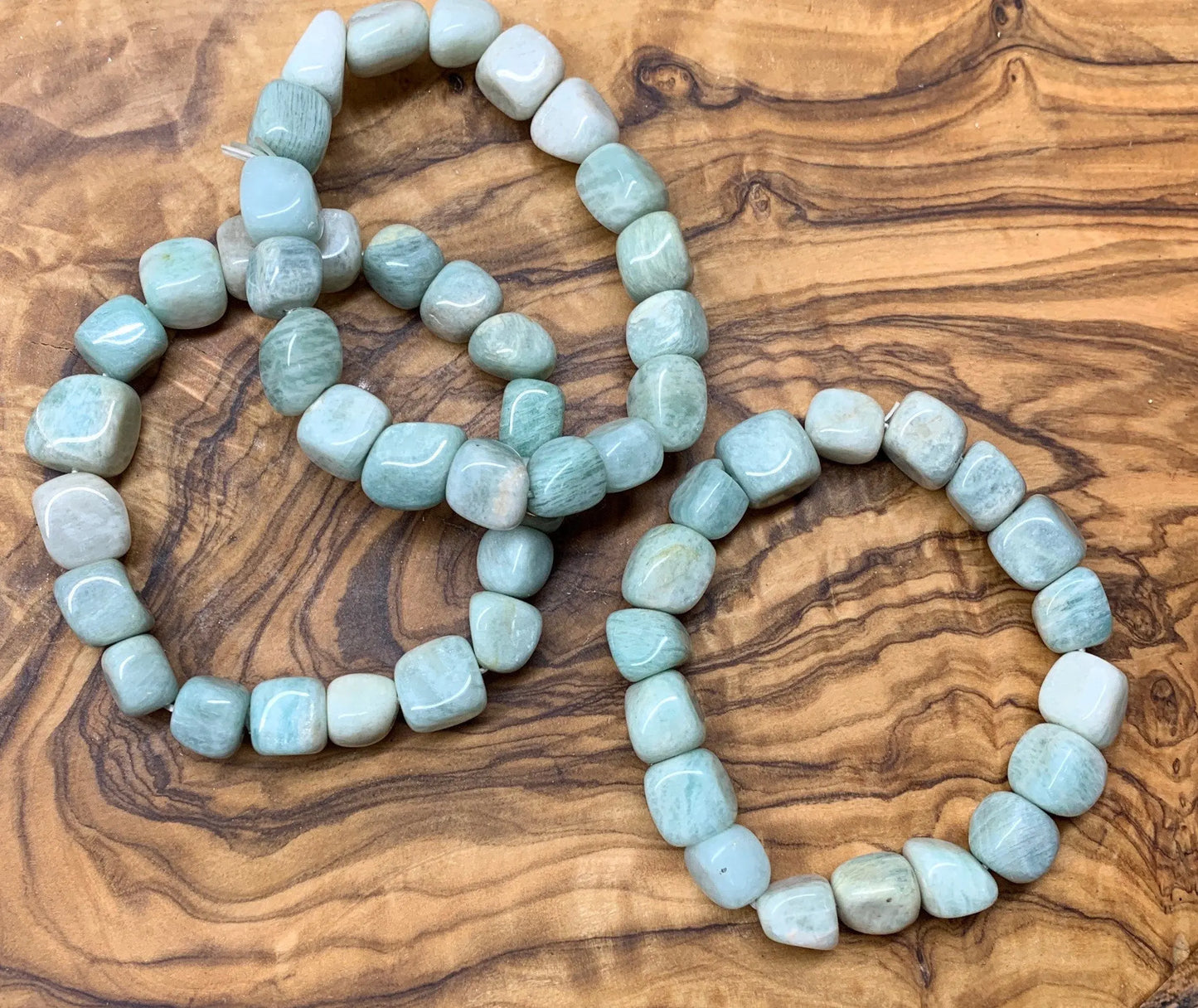 Amazonite Chunky Pebble Bracelet. BRC-0093 Shop Wholesale Crystals