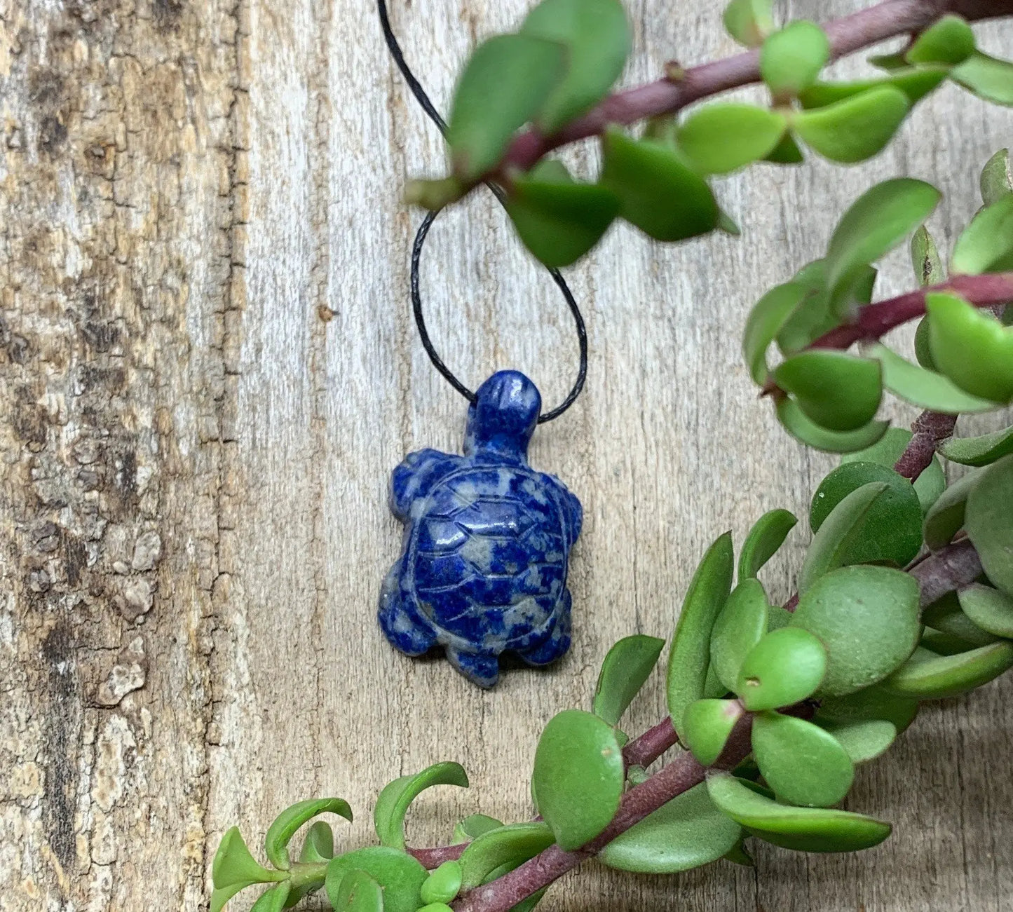 Sodalite Carved Turtle Necklace NCK-1 Shop Wholesale Crystals
