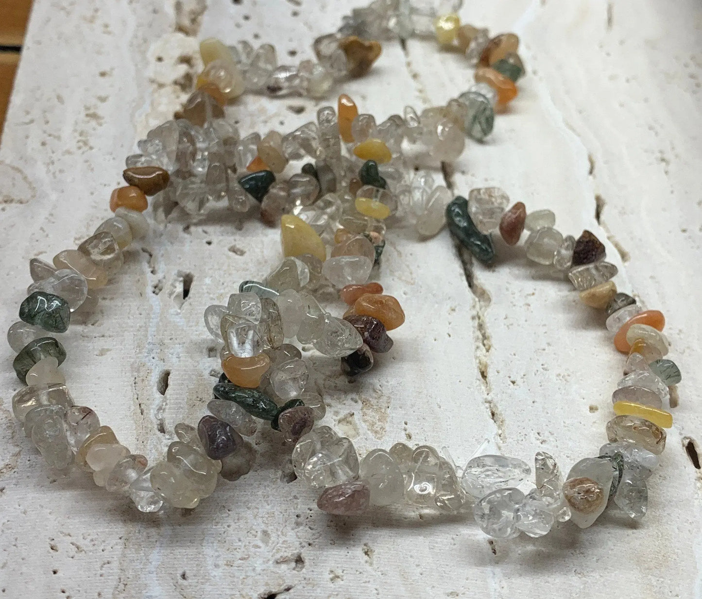 Golden Rutile Quartz Chip Bracelet BRC-0100 Shop Wholesale Crystals