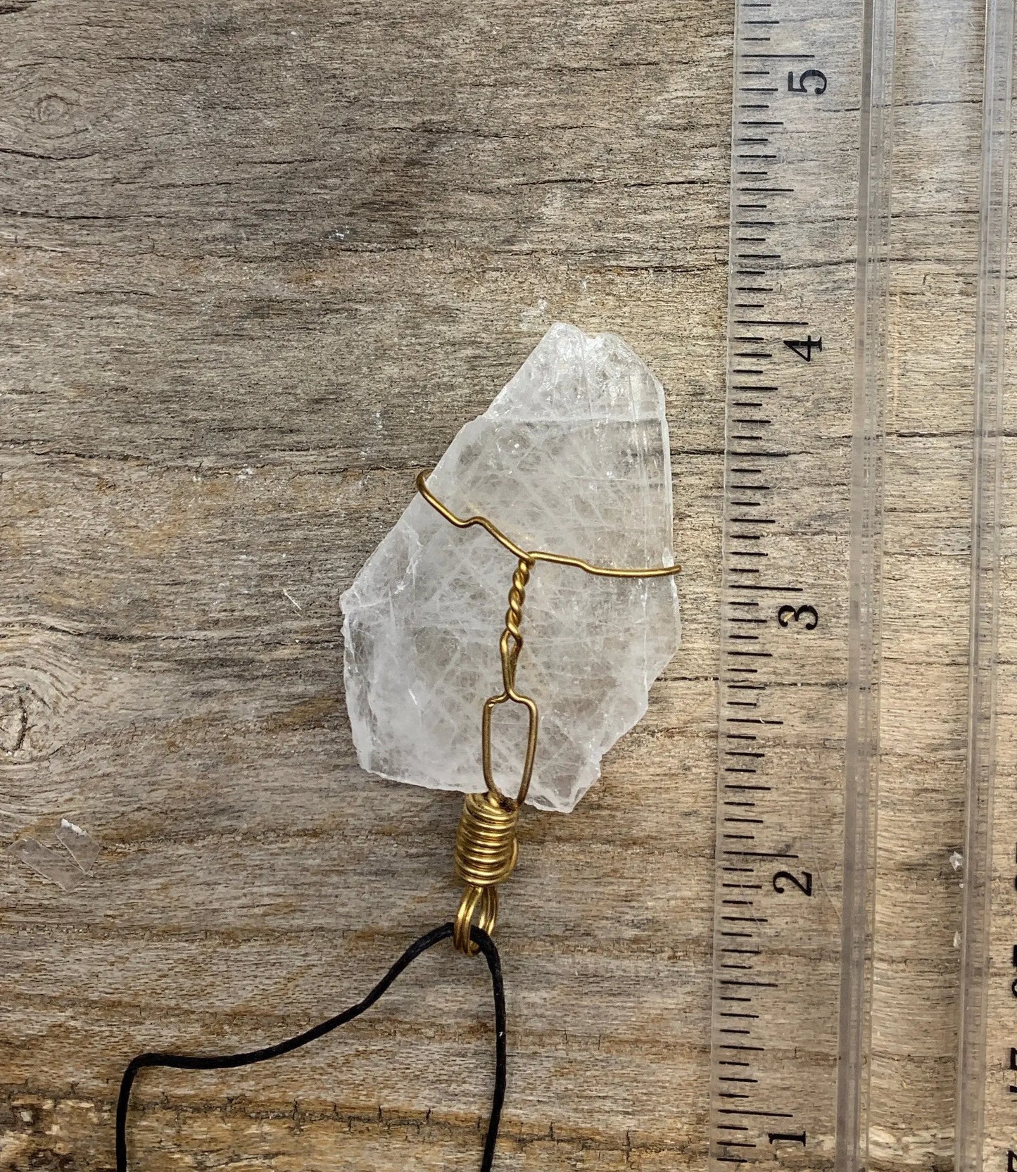 Celestite Wire Wrapped Necklace HOT-0384 Shop Wholesale Crystals