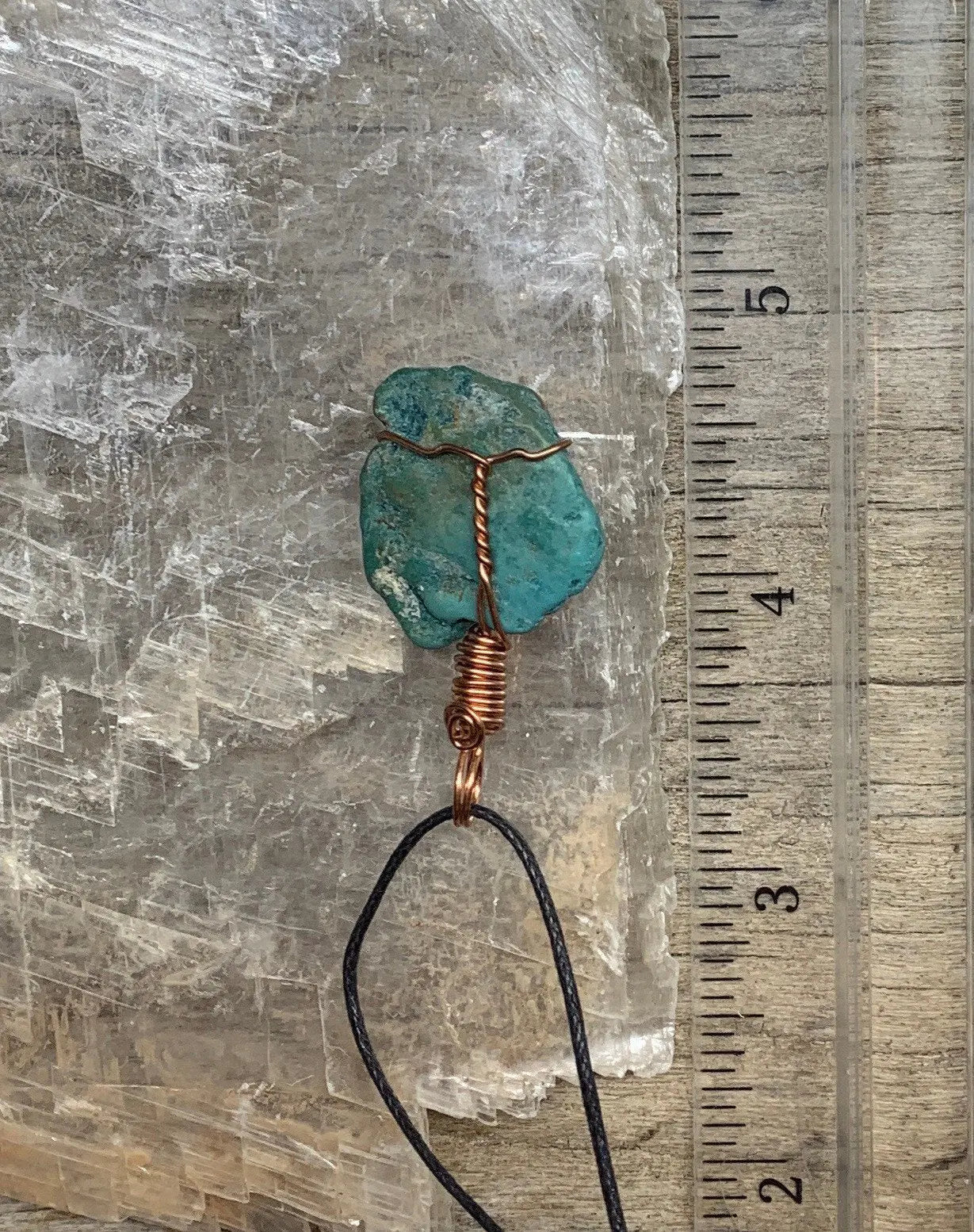 Turquoise Wire Wrapped Necklace HOT-0388 Shop Wholesale Crystals