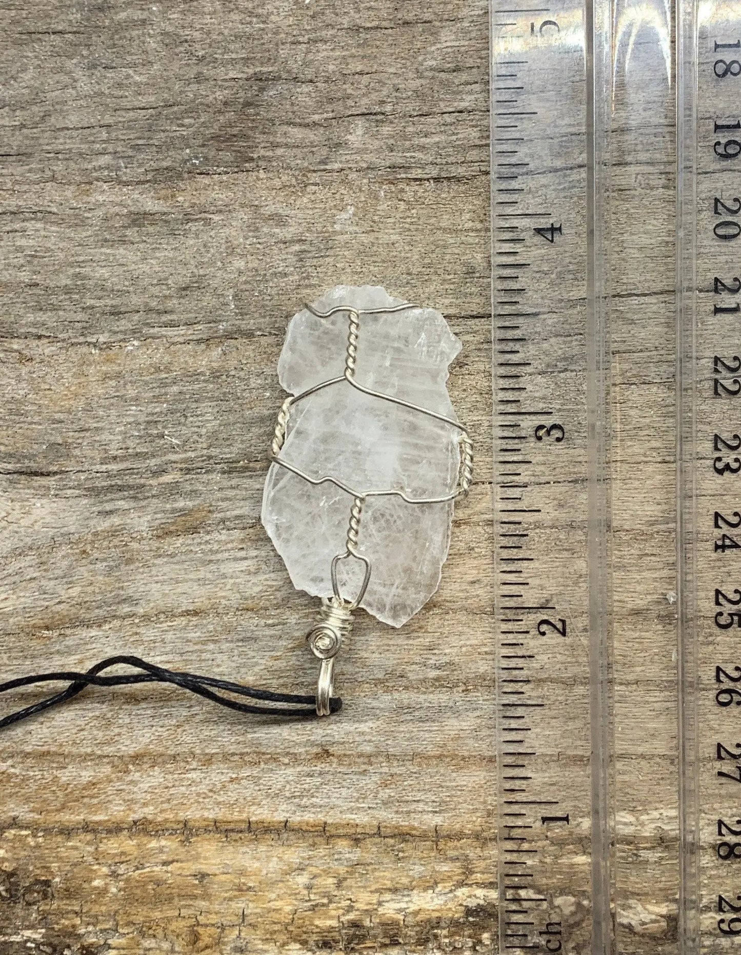 Celestite Wire Wrapped Necklace HOT-0375 Shop Wholesale Crystals