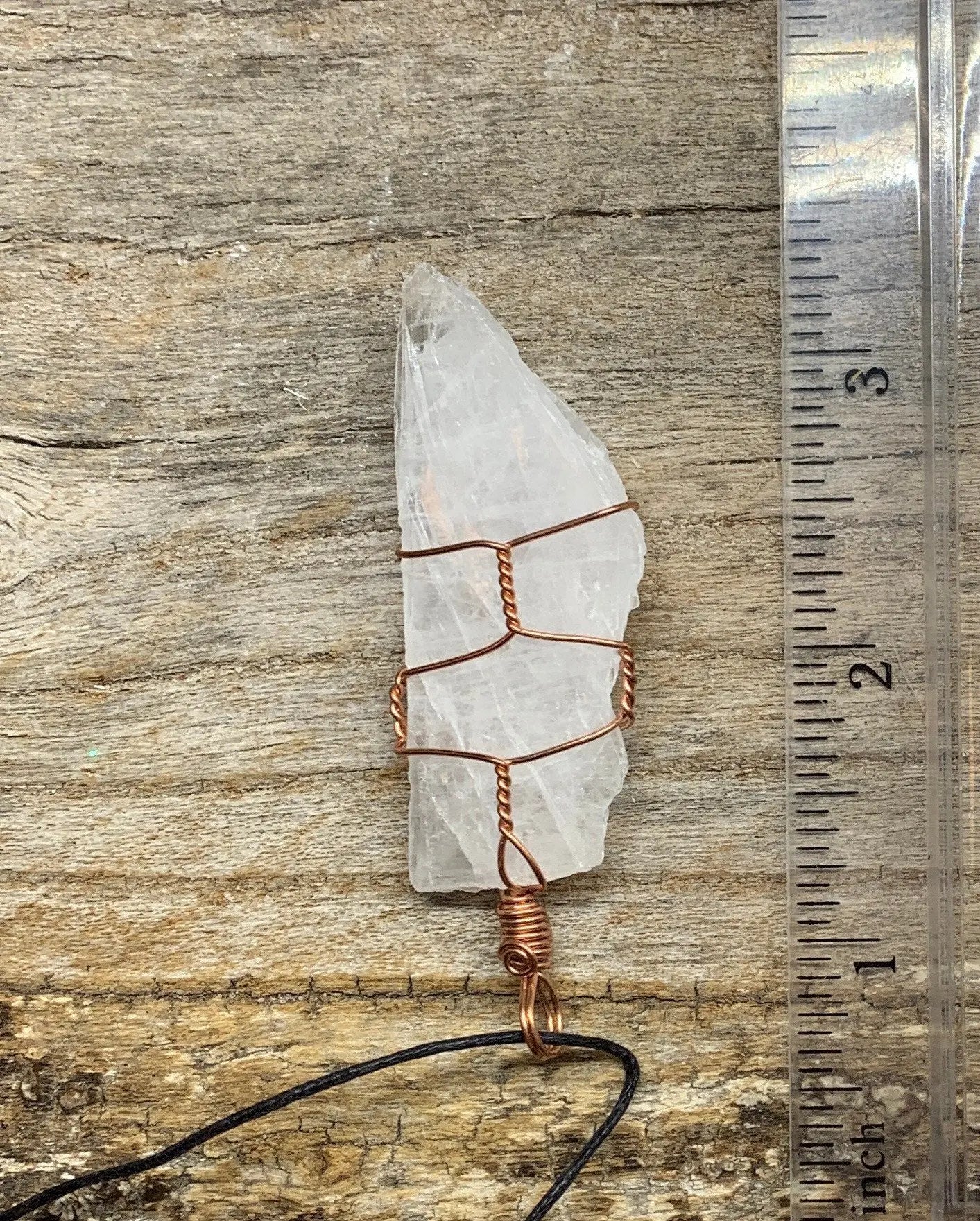 Celestite Wire Wrapped Necklace HOT-0377 Shop Wholesale Crystals