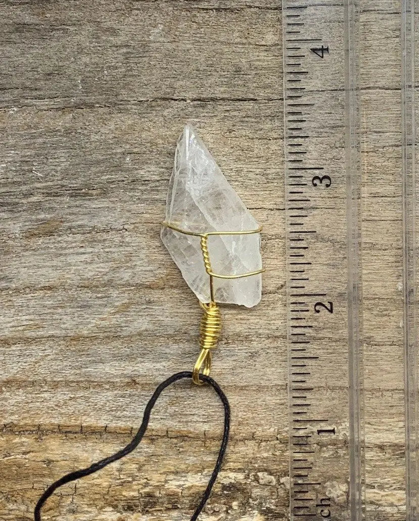 Celestite Wire Wrapped Necklace HOT-0364 Shop Wholesale Crystals